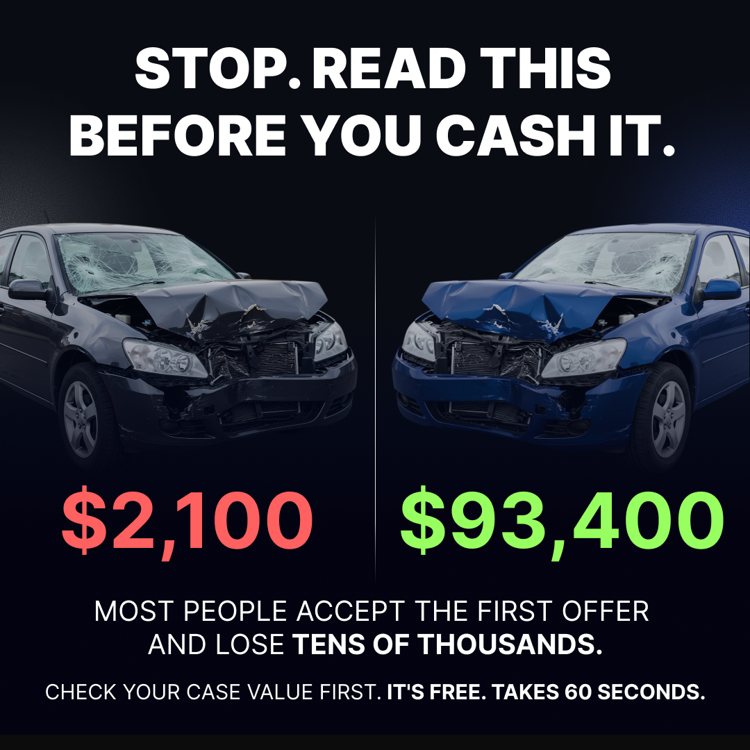 Top Crash Lawyer Facebook ad: Insurance Knows Your Claim’s Value. Do You?