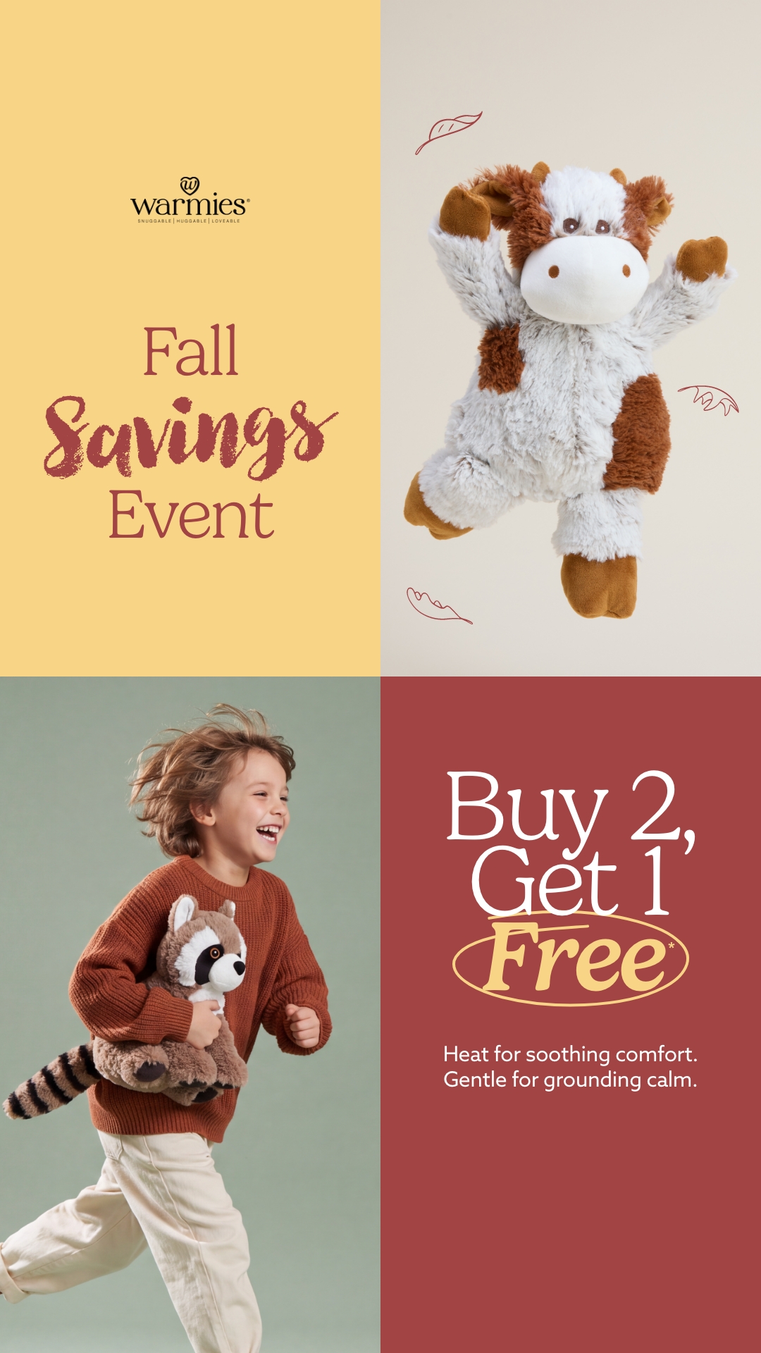 Warmies USA Facebook ad: Buy 2, Pick a FREE Warmies