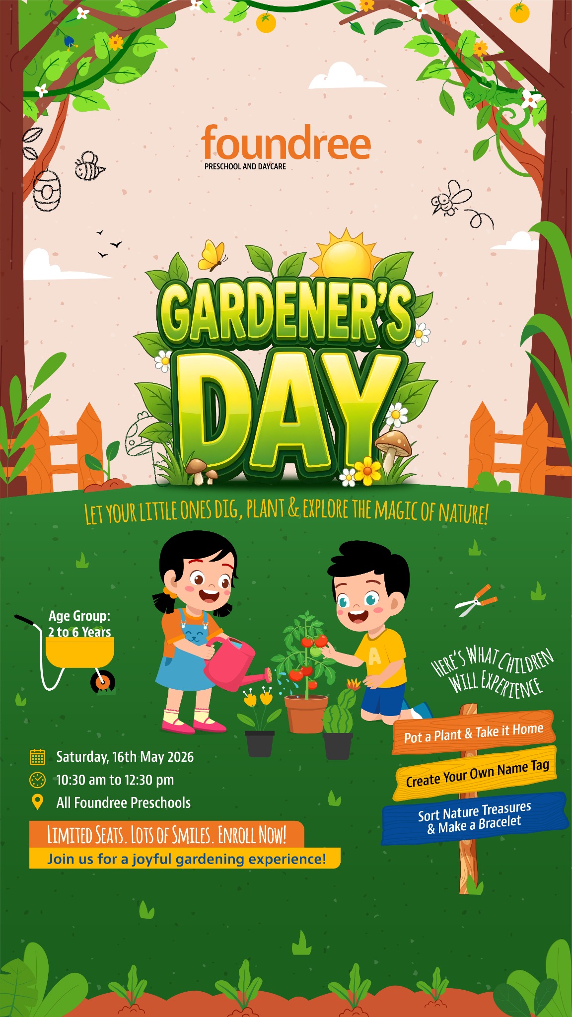 Foundree Preschool and Daycare Facebook ad from May 11, 2026