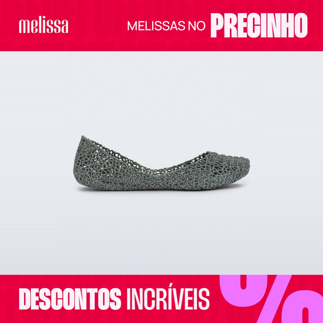 Melissa Facebook ad: Melissas até 60% Off + 6x s/ juros…