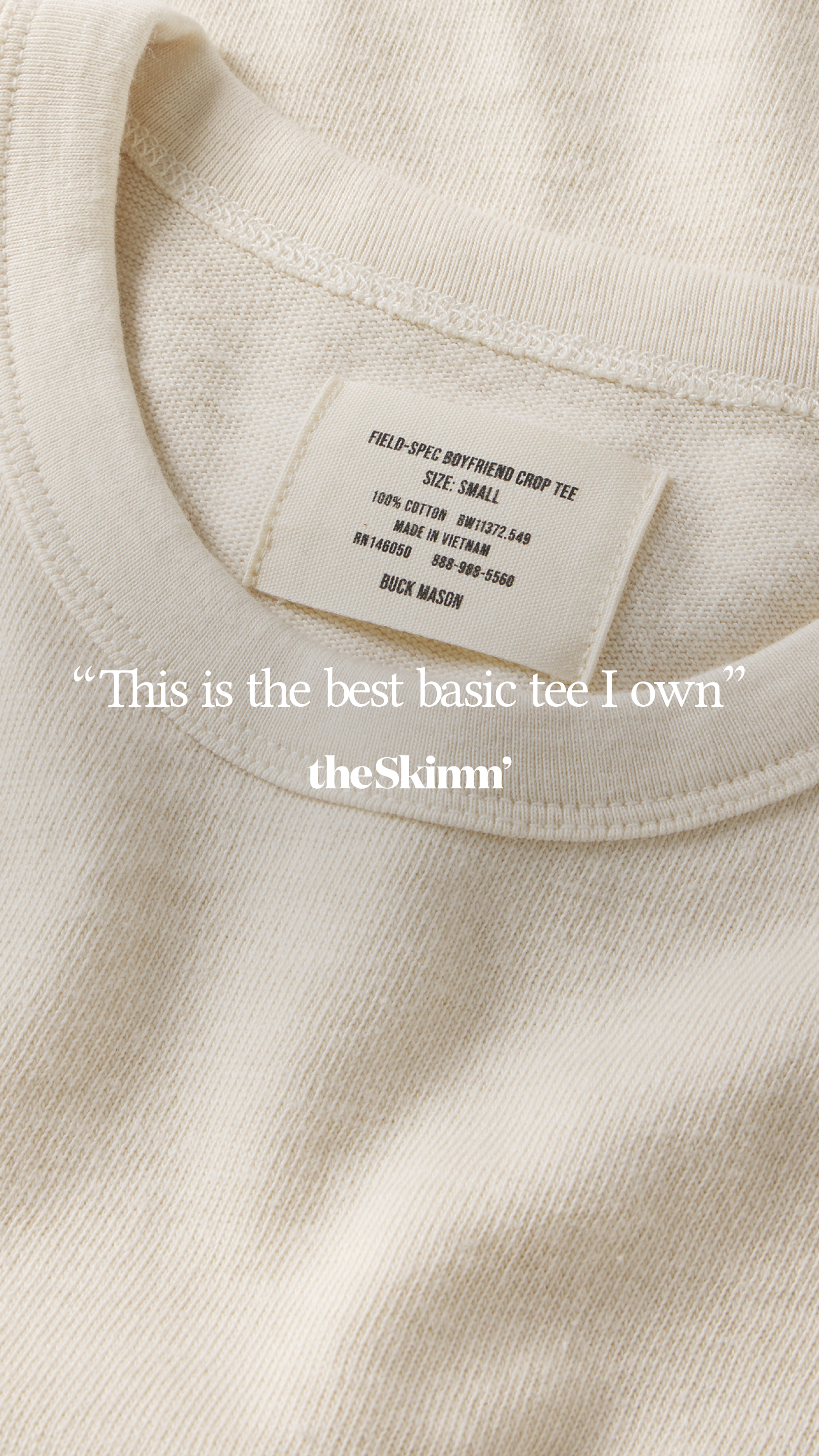 Buck Mason Women's Facebook ad