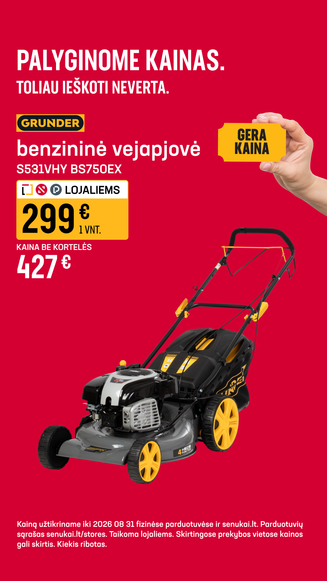Senukai Facebook ad