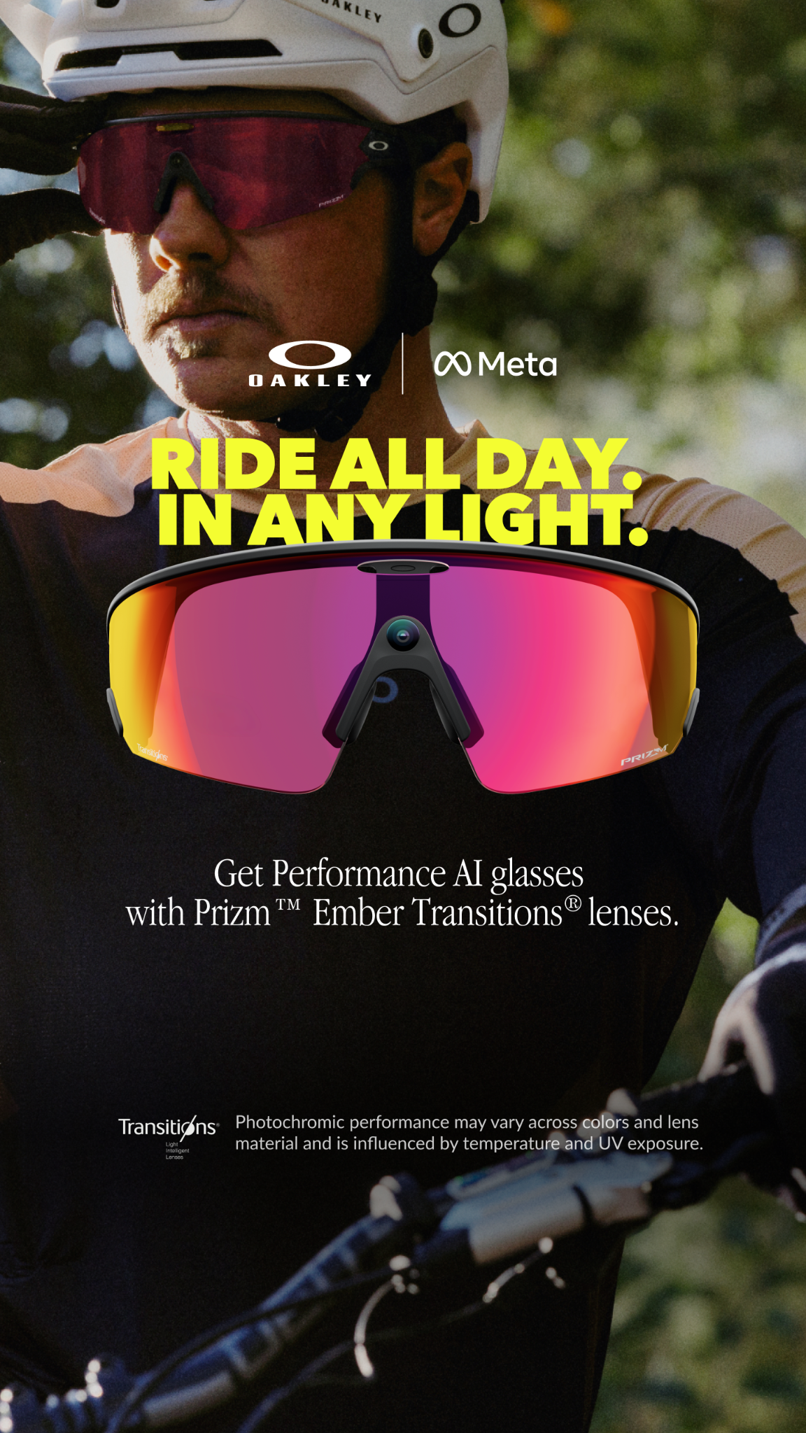 Oakley Meta Facebook ad