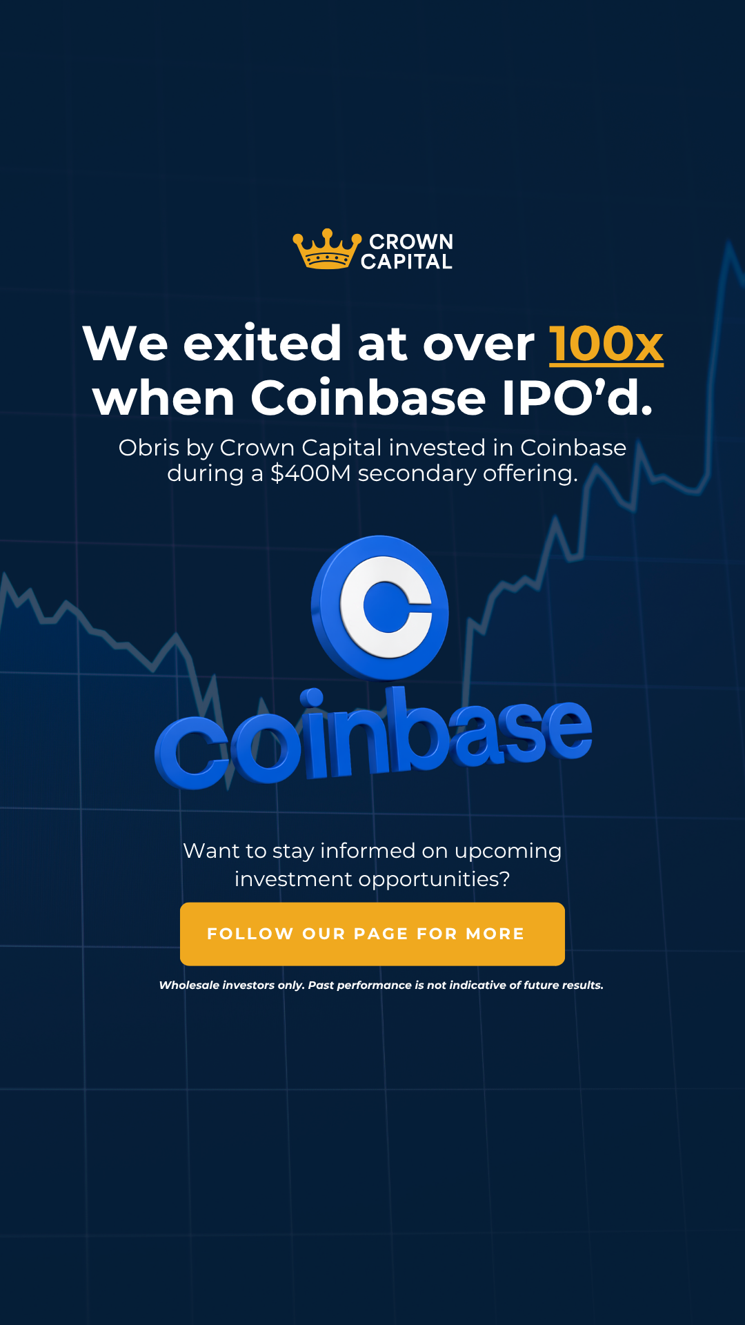 Crown Capital Facebook ad: Crown was there pre IPO