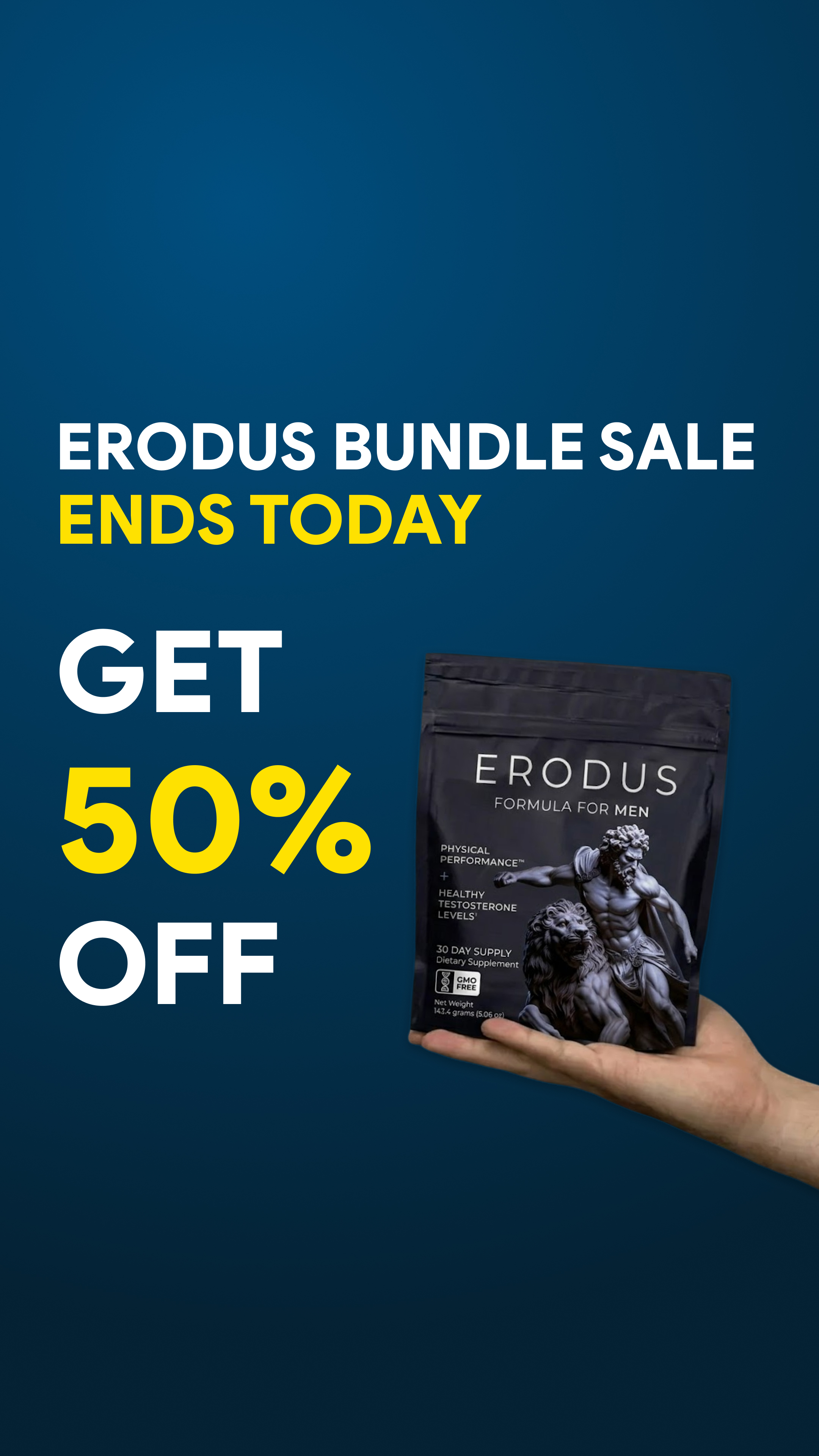 Erodus Formula For Men Facebook ad