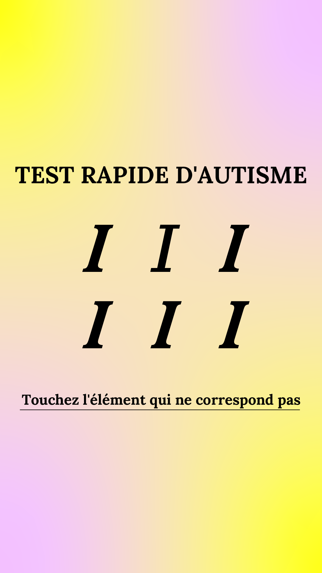 International IQ test Facebook ad