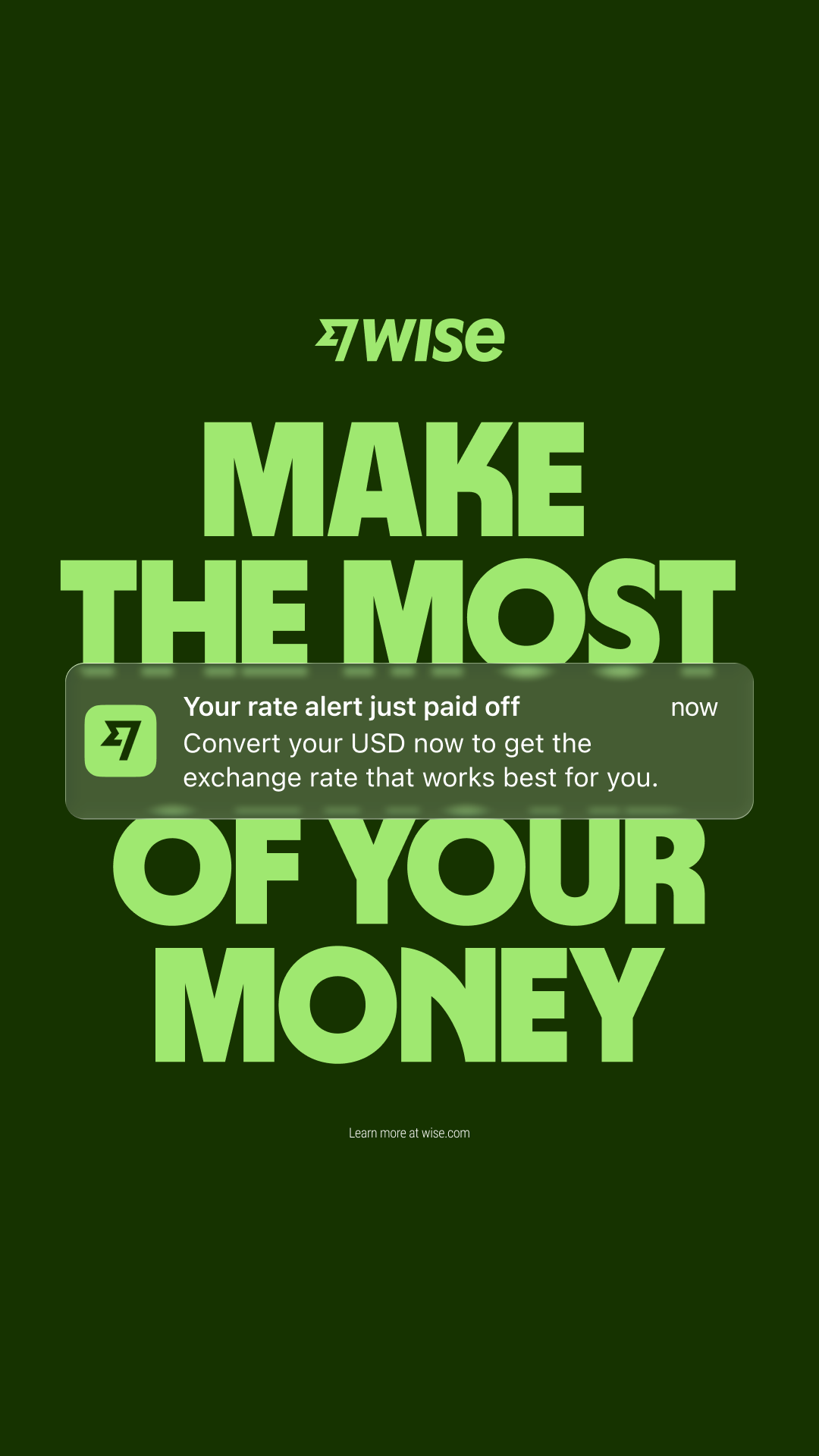Wise Facebook ad