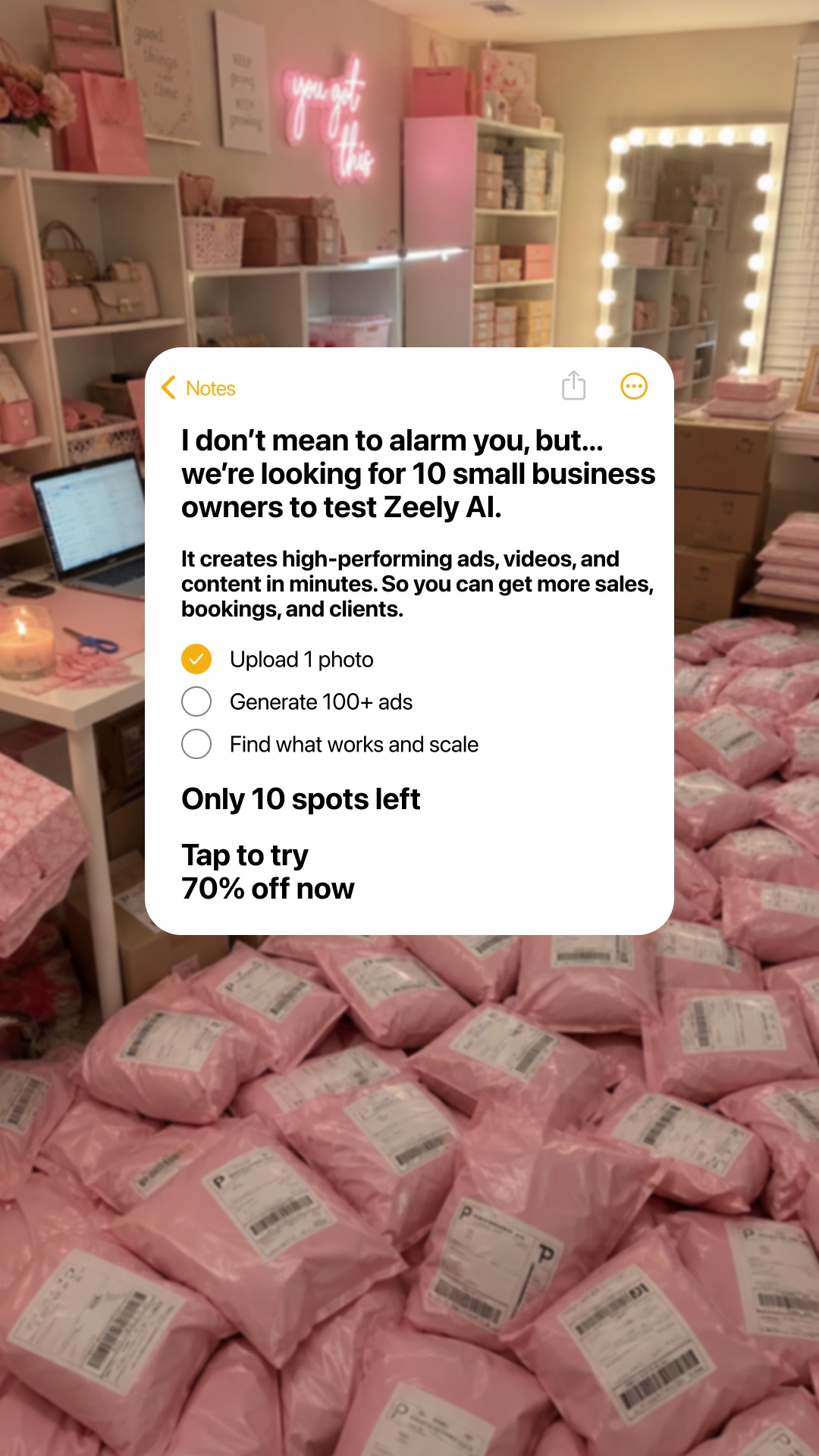 Zeely: AI Ads Maker Facebook ad