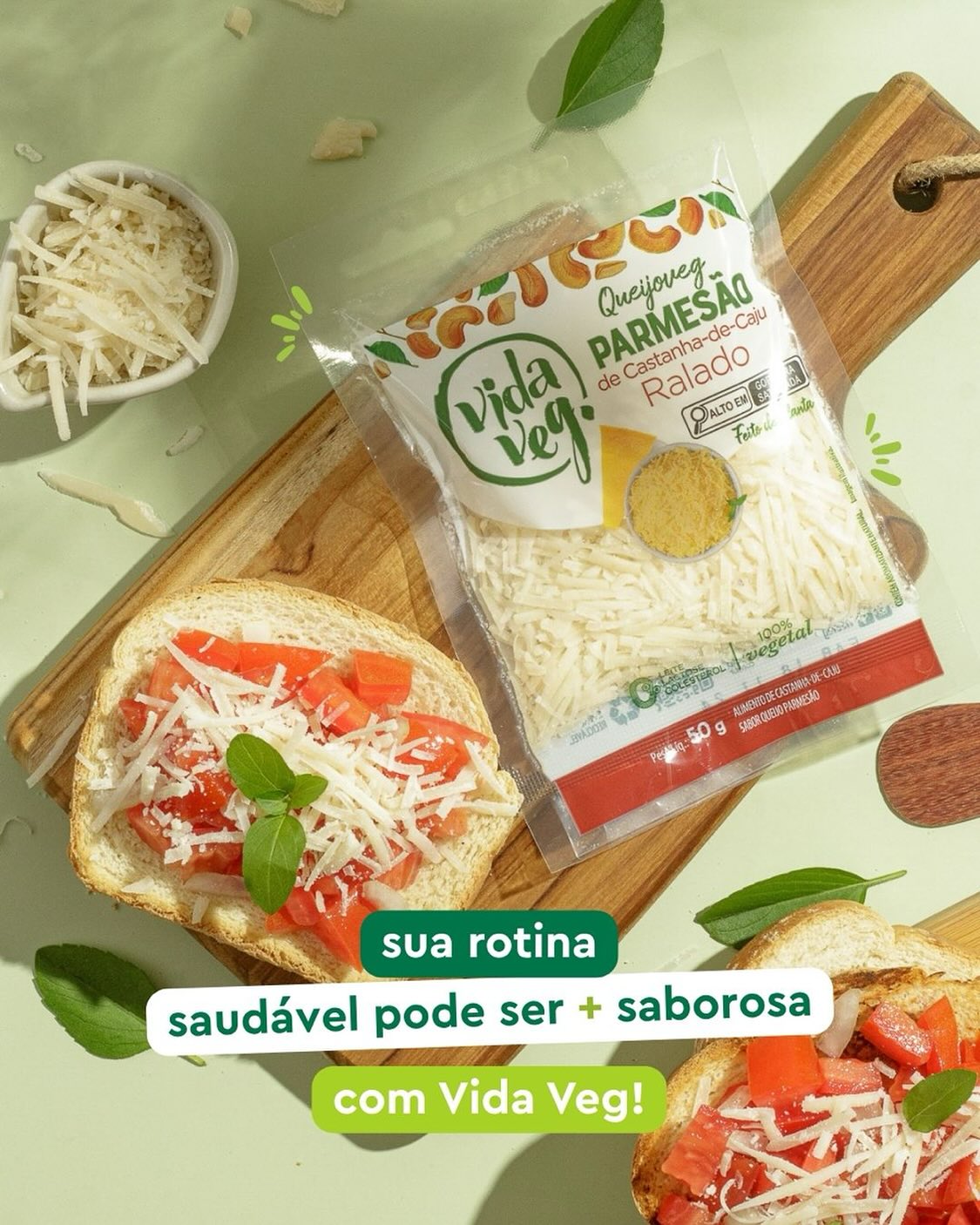 Vida Veg Facebook ad: Seu queijo preferido pode ser saudável e muito…