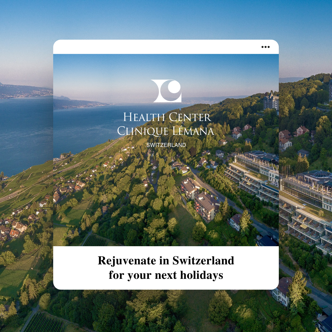 Health Center Clinique Lémana Facebook ad: Discover our stem cell treatments in Switzerland.