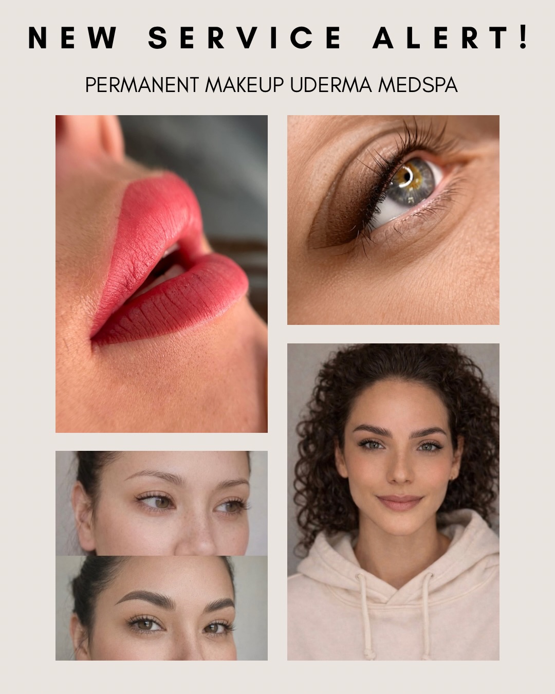 Udermamedspa Facebook ad: Introducing Permanent Makeup at UDERMA MEDSPA & LASER!