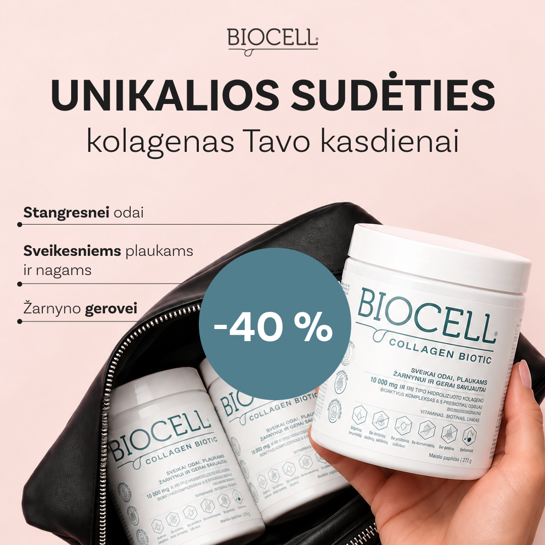 BIOCELL Lietuva Facebook ad: Unikalios sudėties kolagenas