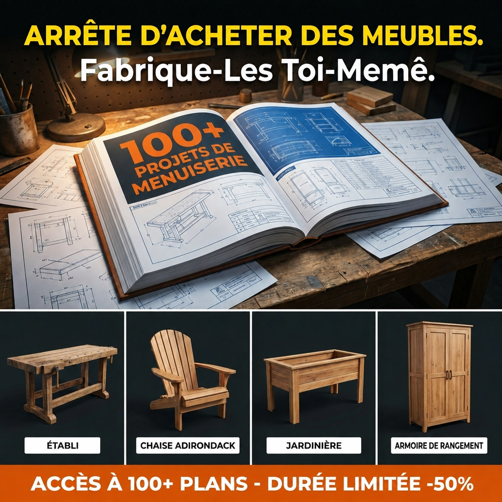 Master Crafts DIY Facebook ad: 100+ plans. Chaque mesure.