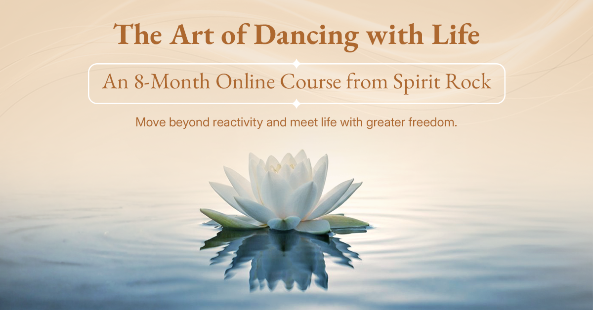 Spirit Rock Meditation Center Facebook ad: The Art of Dancing with Life
