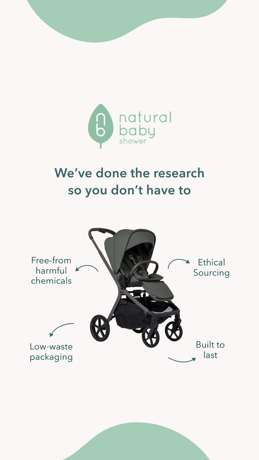 Natural Baby Shower Facebook ad
