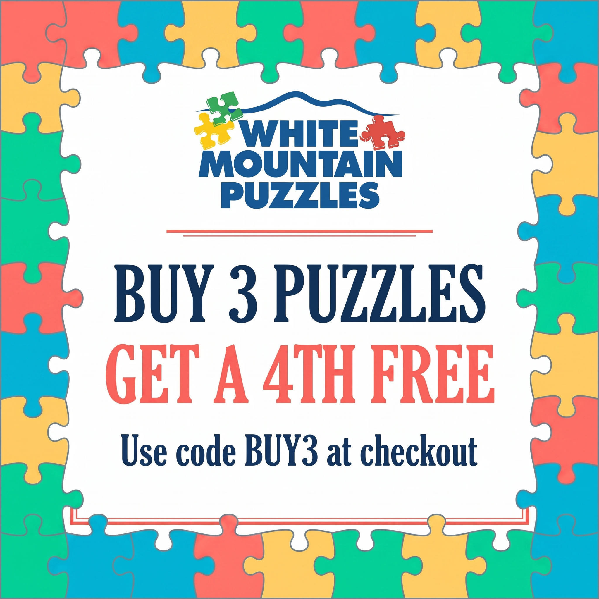 White Mountain Puzzles Facebook ad
