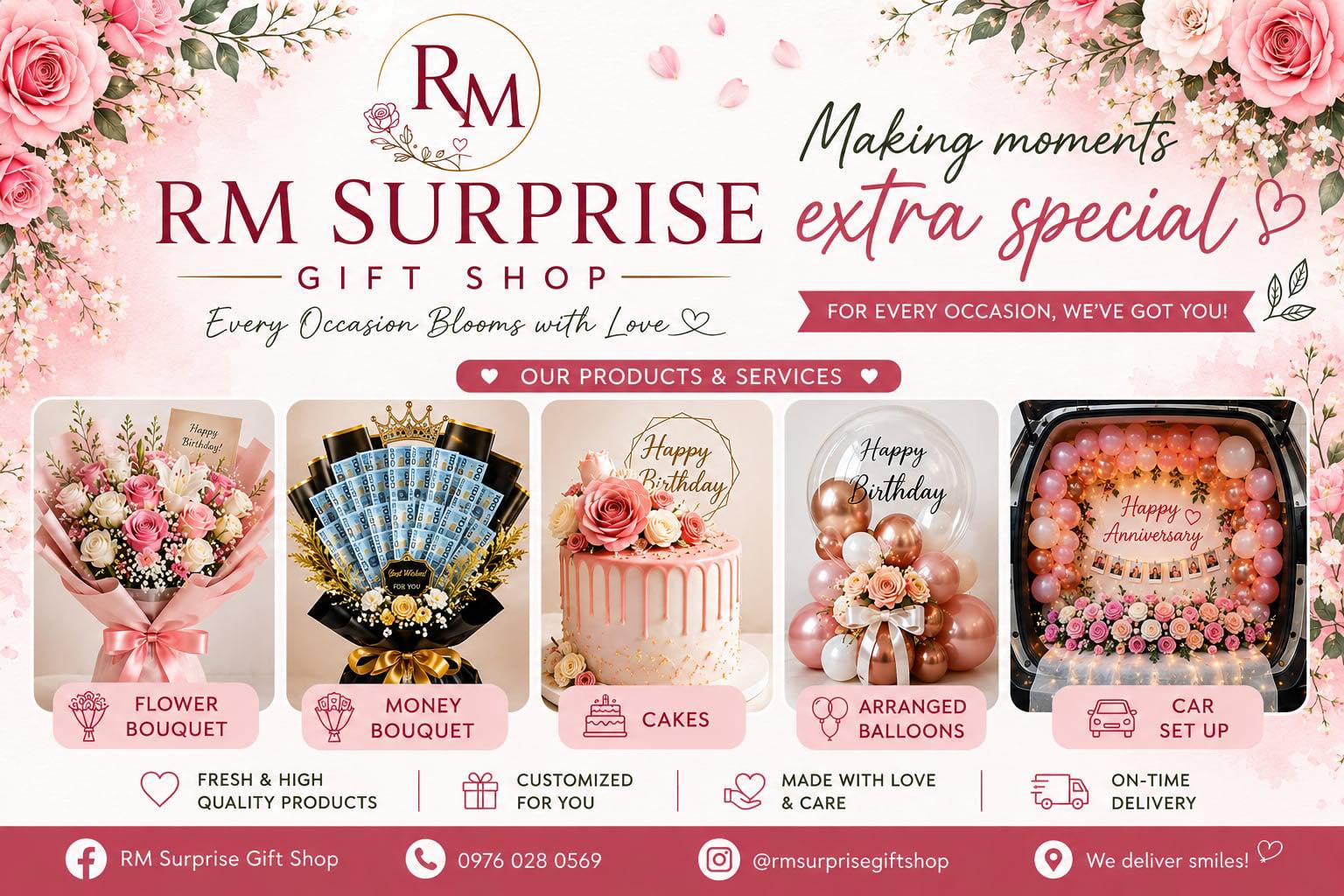 RM Surprise Giftshop Facebook ad: MAKING MOMENTS EXTRA SPECIAL