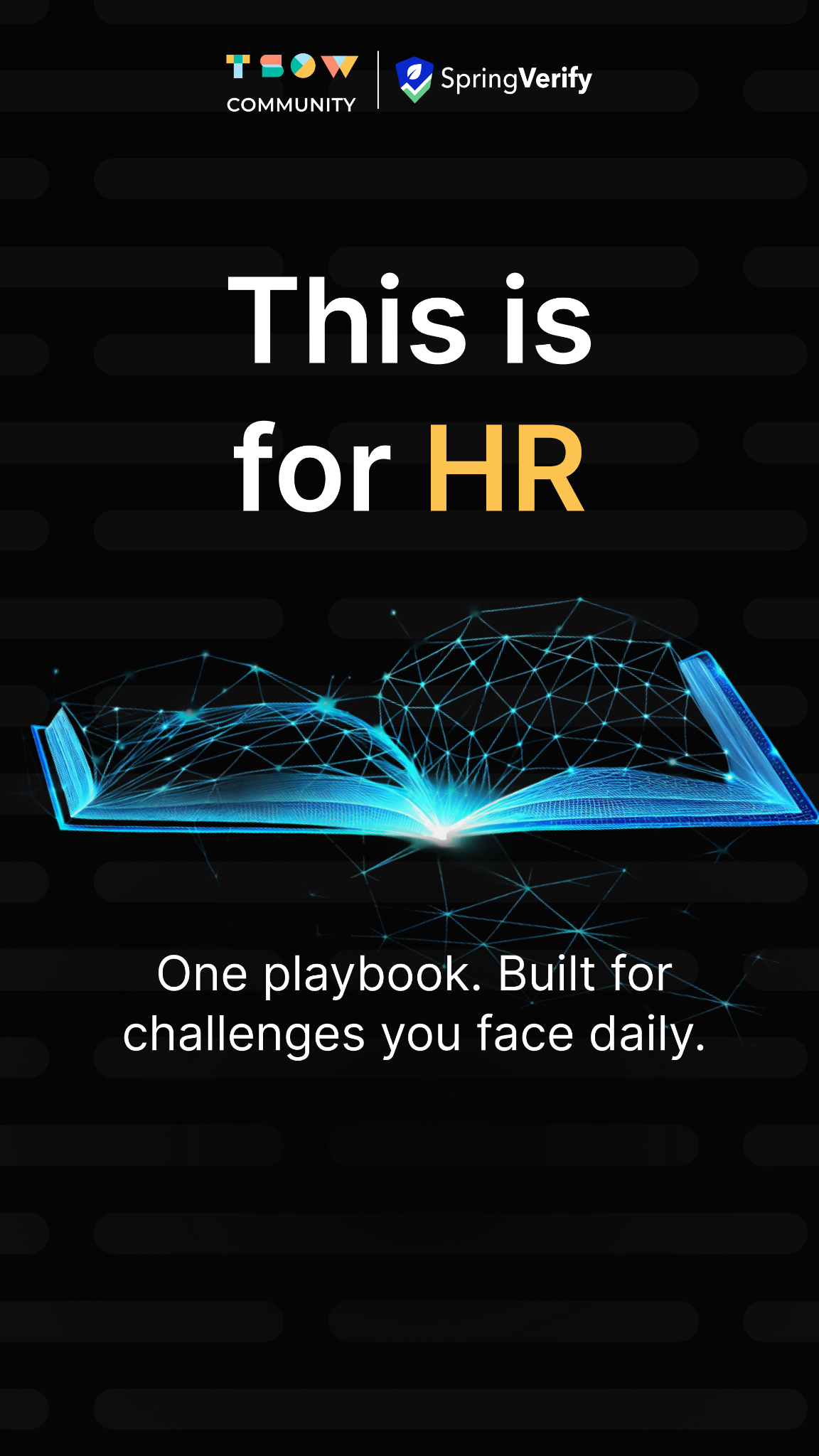 Springworks Facebook ad: Free HR Playbook Claude Cowork in Action