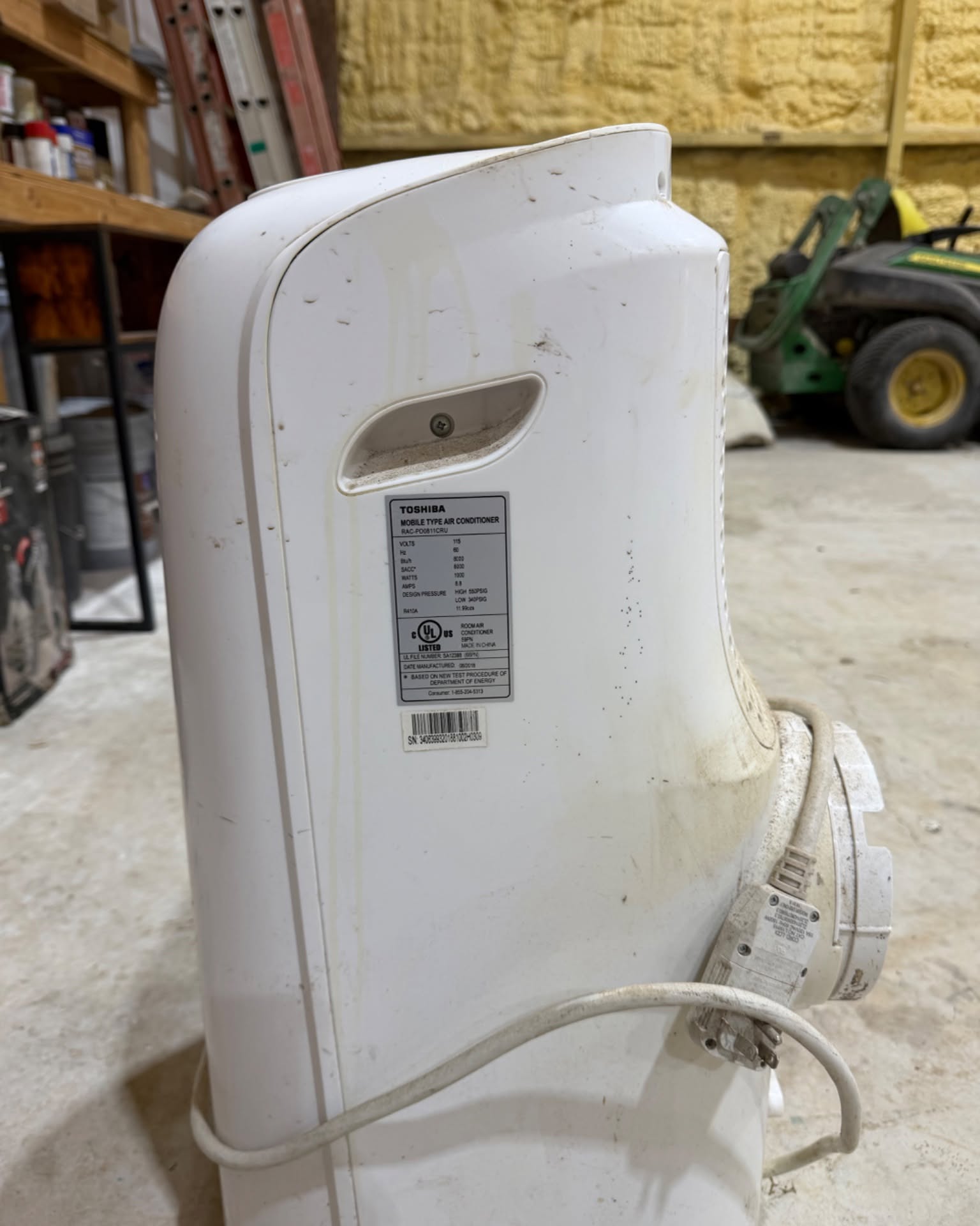 Duane Slade Facebook ad: Toshiba Portable Air Conditioner, 8,000 BTU, Works Great