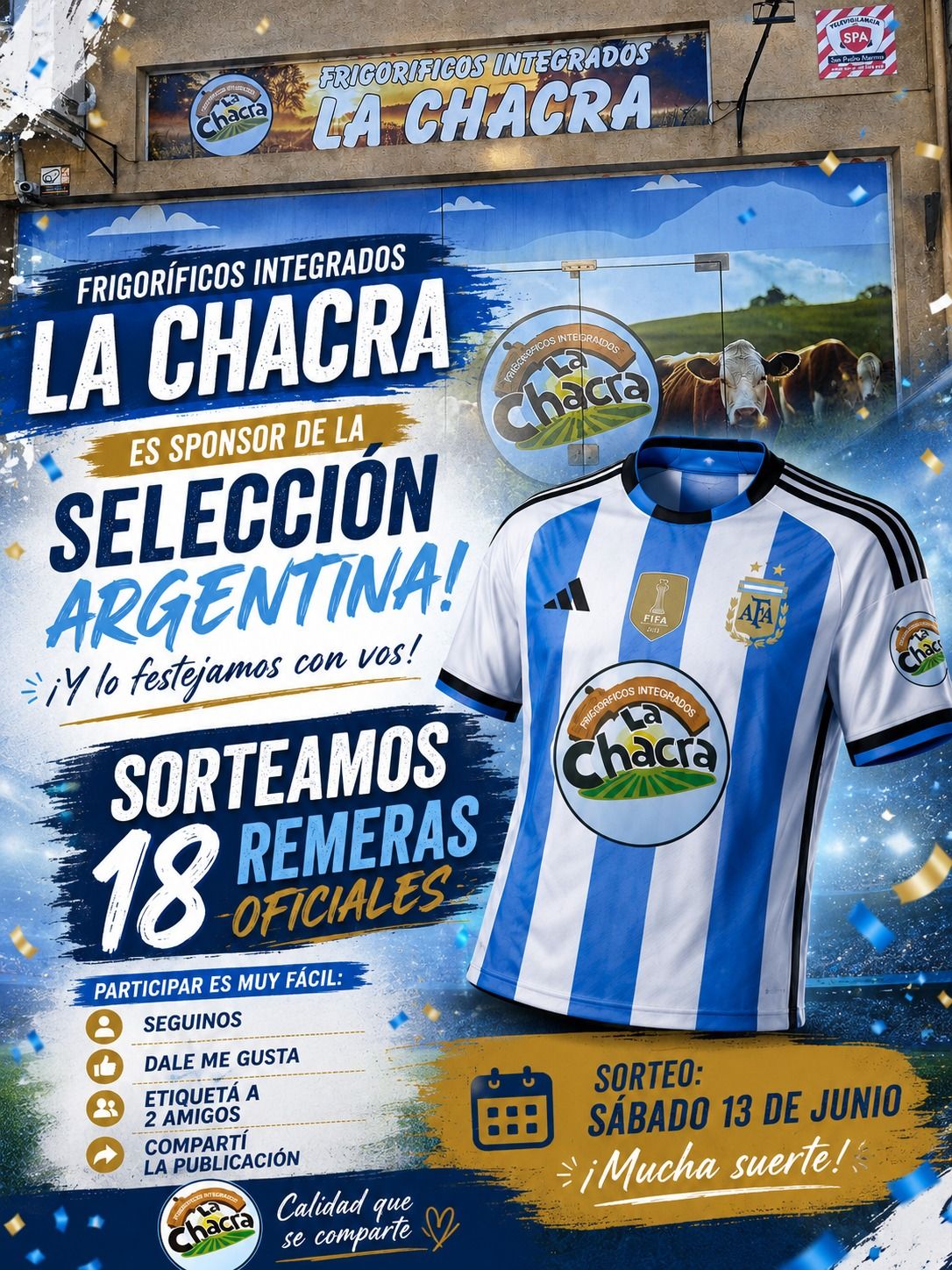 Frigorifico Integrados La Chacra 1 Facebook ad: ¡LLEGÓ EL SORTEO QUE TODOS ESTABAN ESPERANDO!