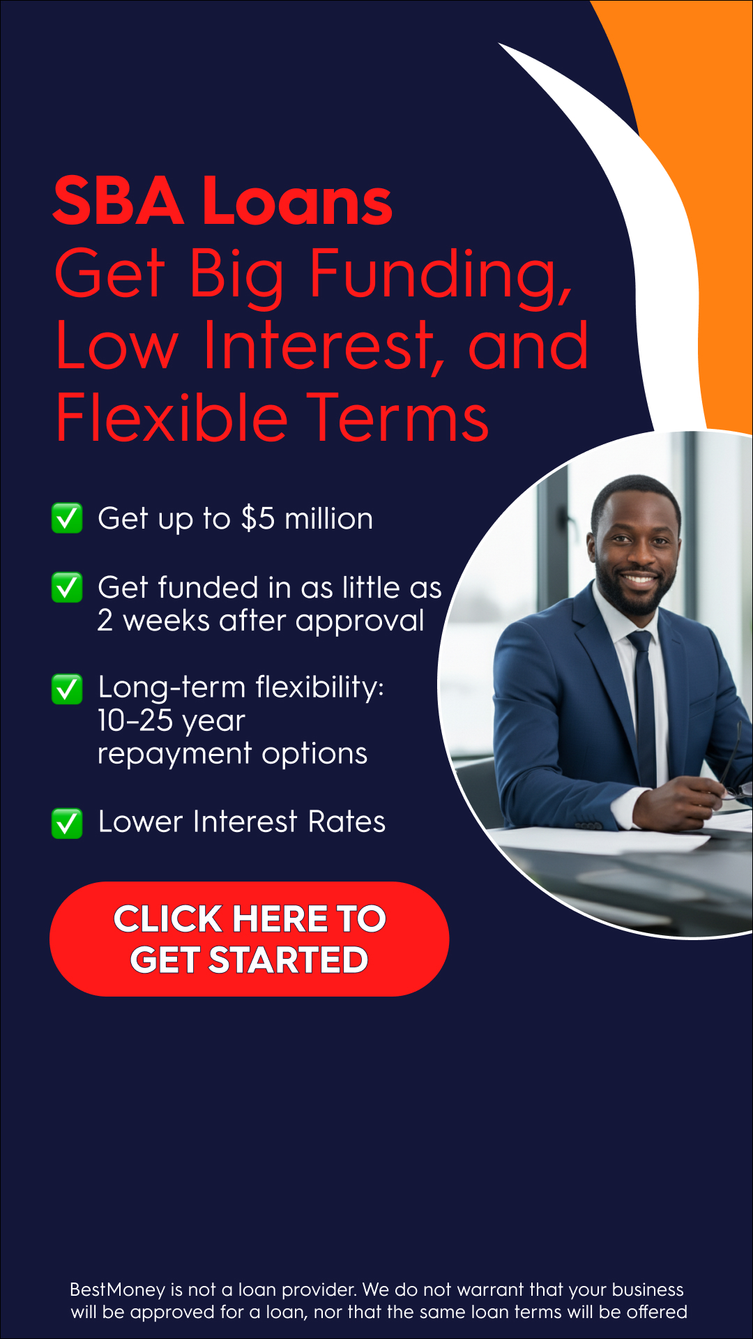 BestMoney.com - Business Loans Facebook ad