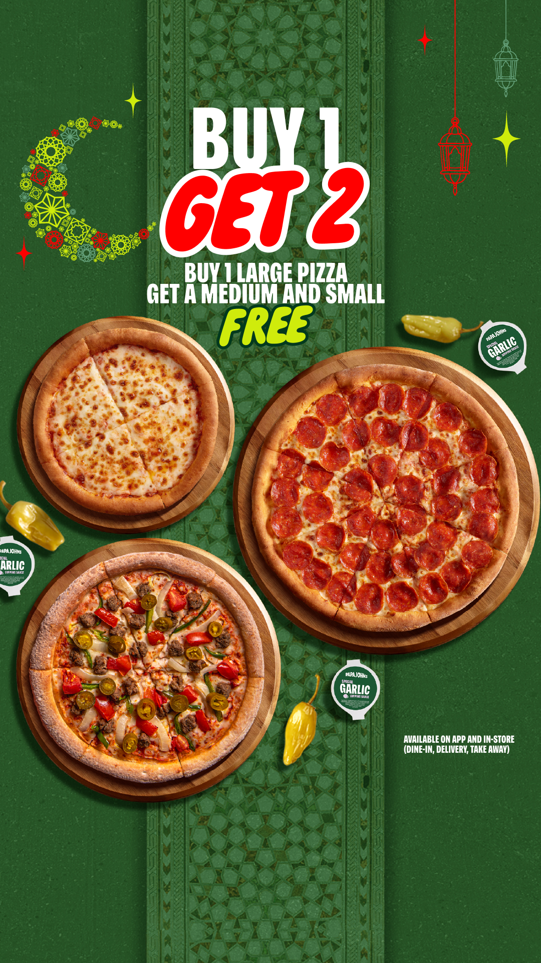 Papa John's Pizza Facebook ad