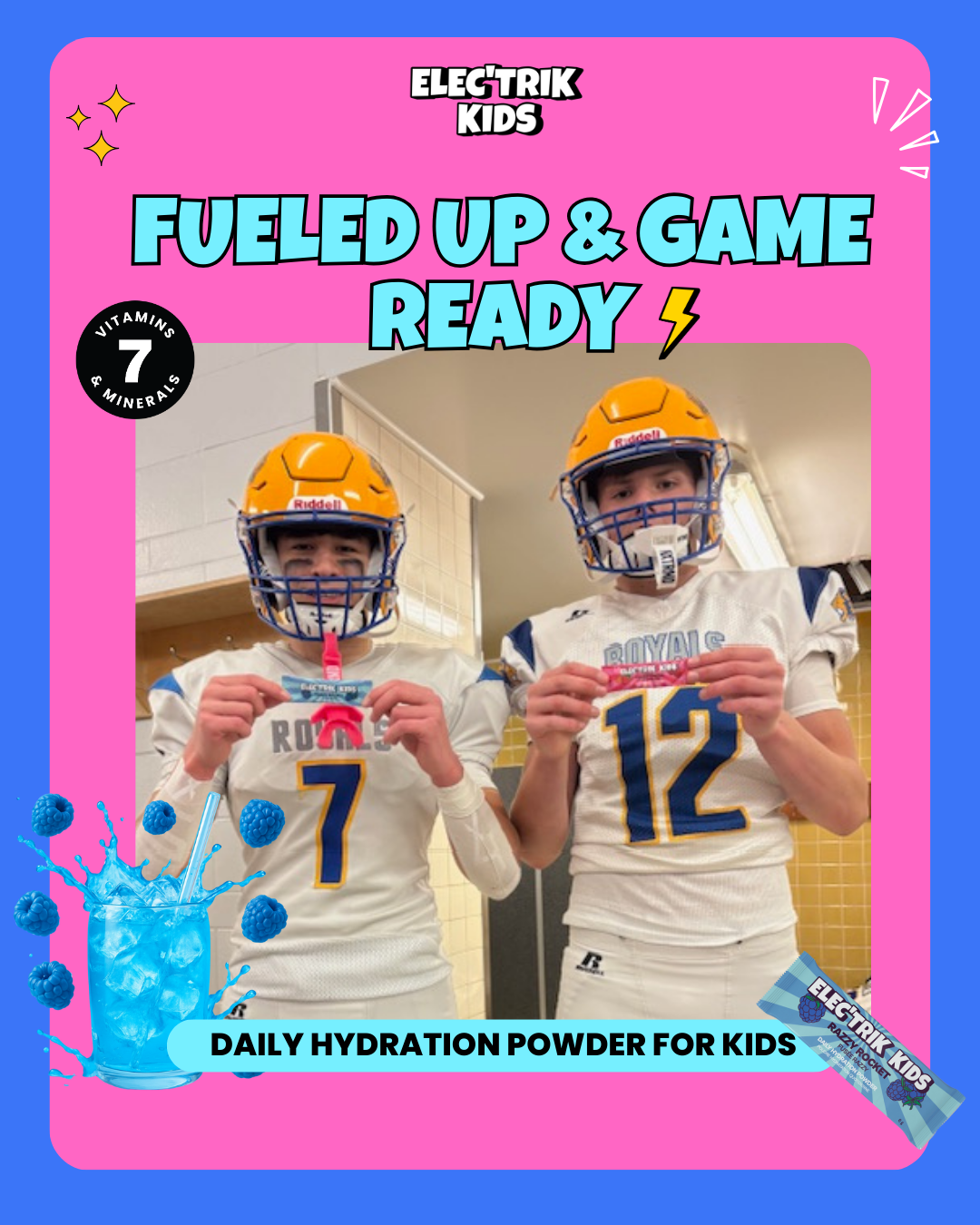 Elec’trik Kids Facebook ad: Hydrated kids = unstoppable kids.