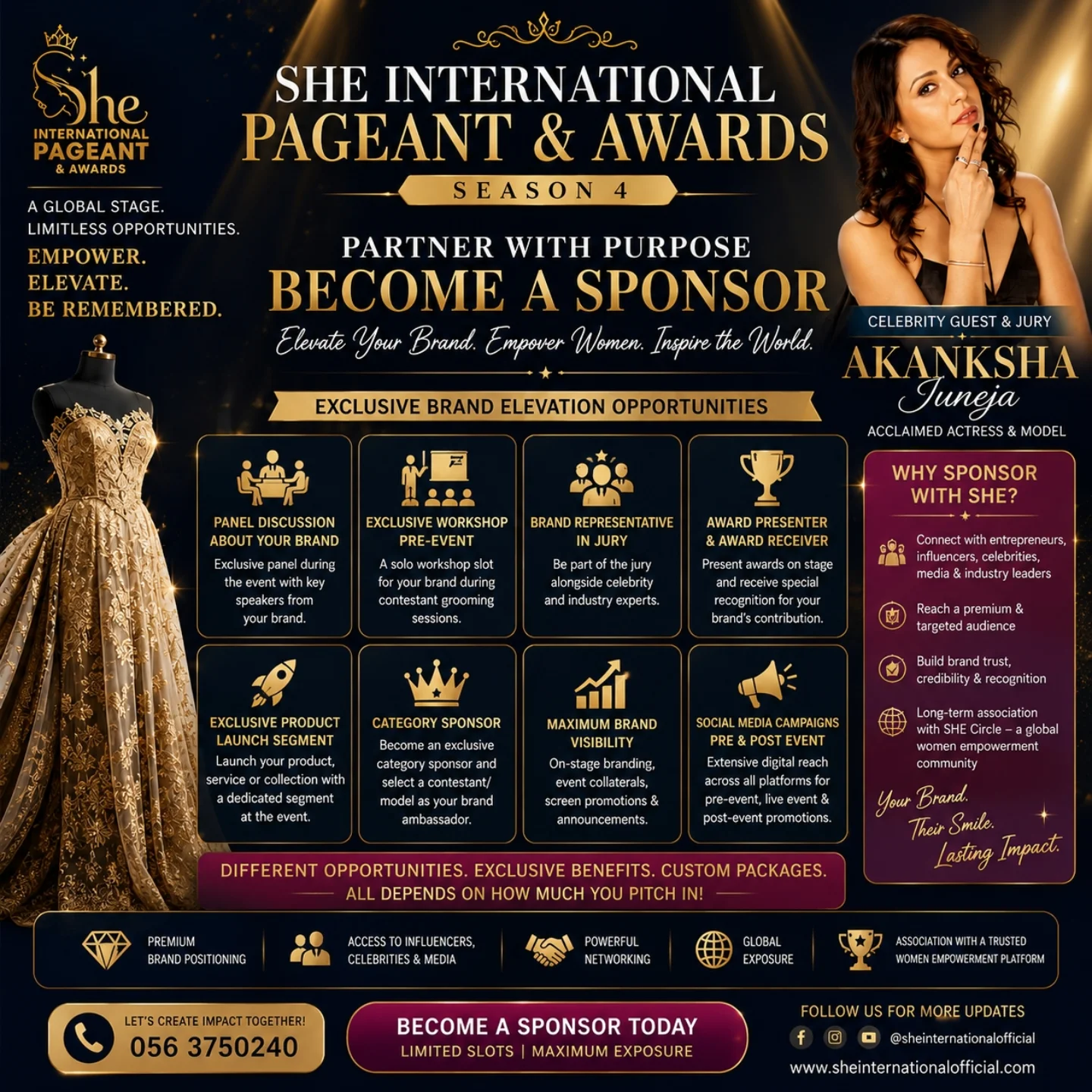 SHE International Facebook ad: @ladyzfuzionofficial @shecircledubai