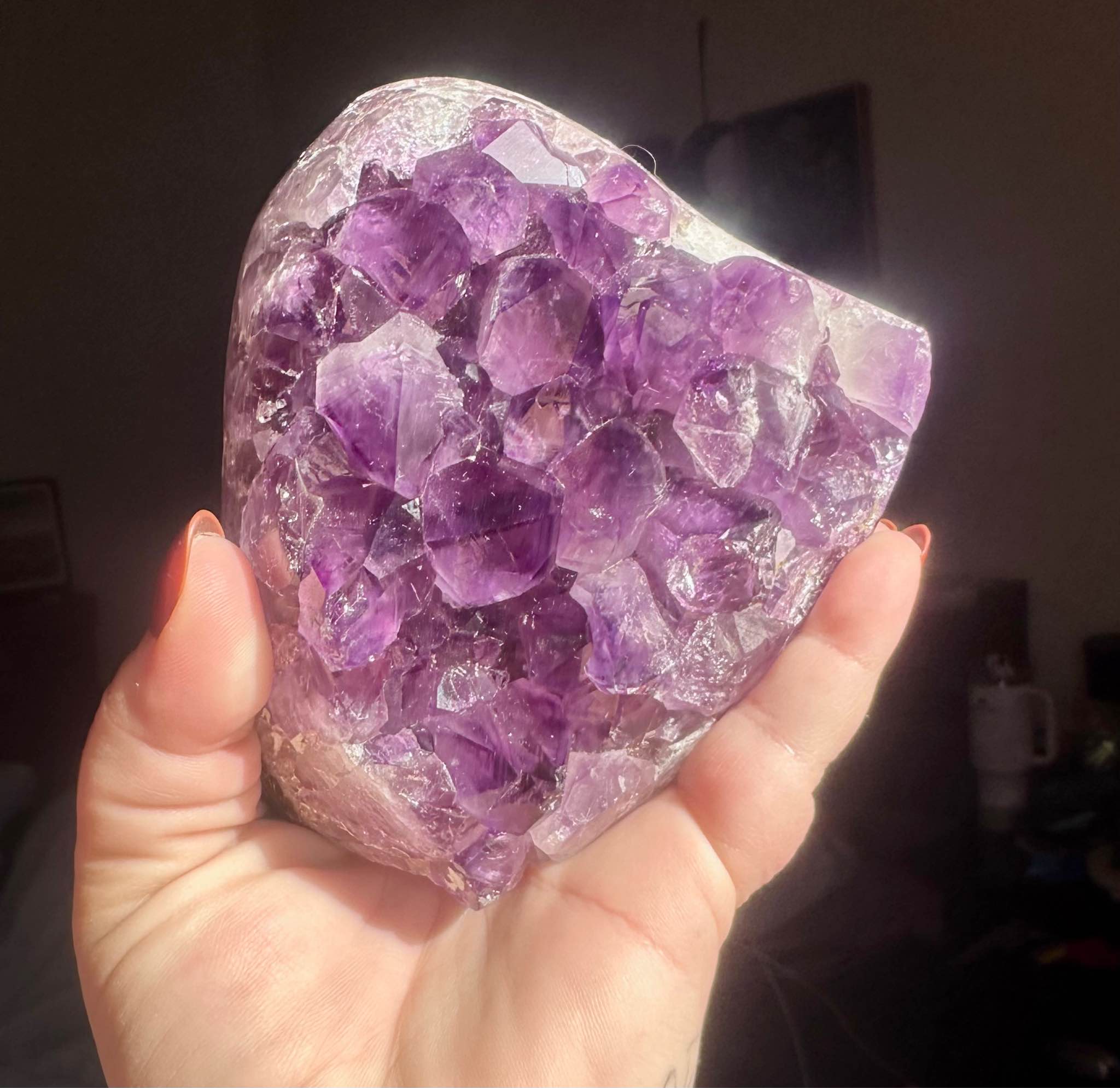 Abbie Nicole Facebook ad: Vibrant Amethyst Geode Crystal