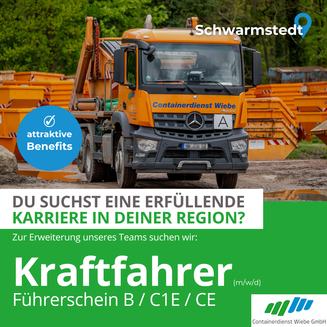 Mehr-Kraftfahrer.de Facebook ad: Kraftfahrer (m/w/d) in Schwarmstedt gesucht!