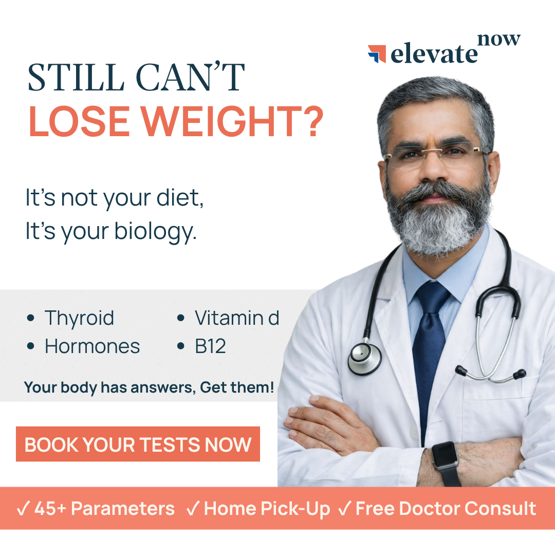ElevateNow India Facebook ad: 5000+ people have already lost weight with us.