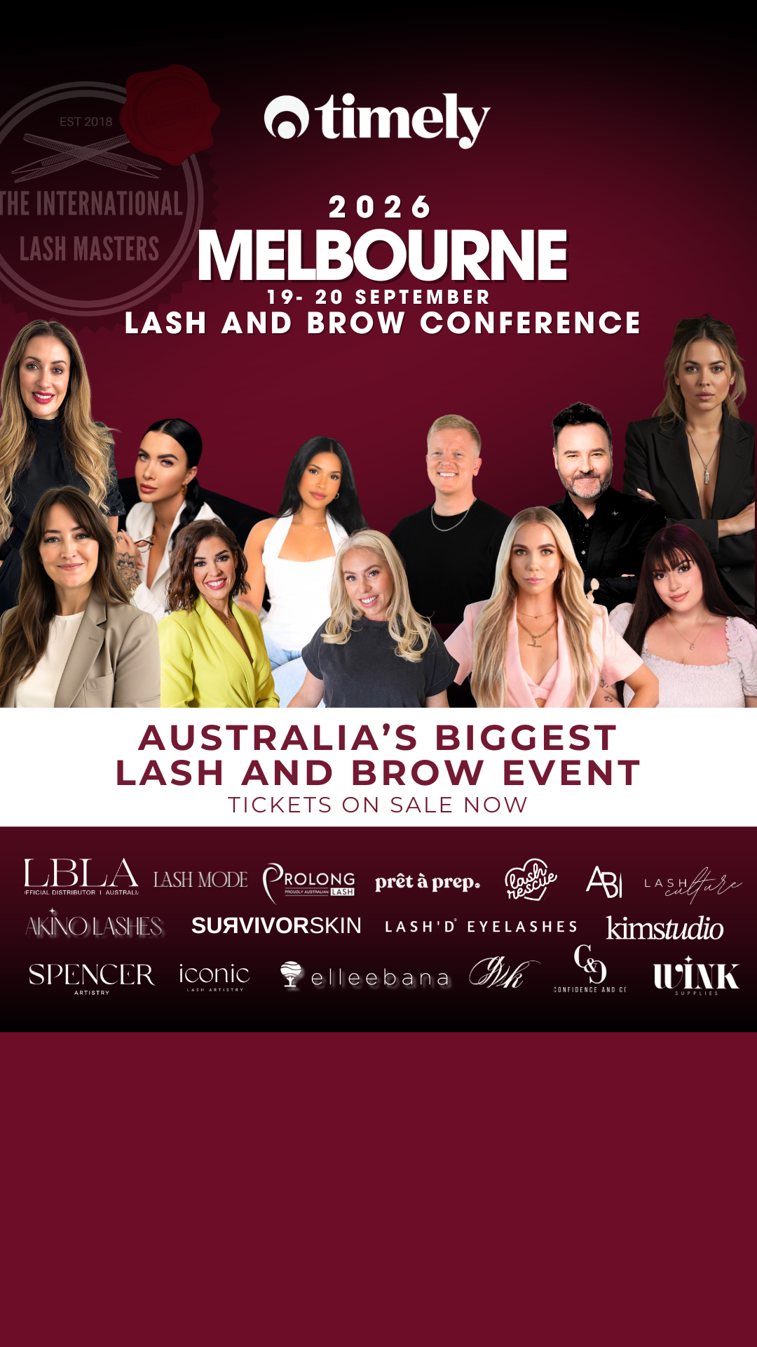 International Lash Masters Facebook ad