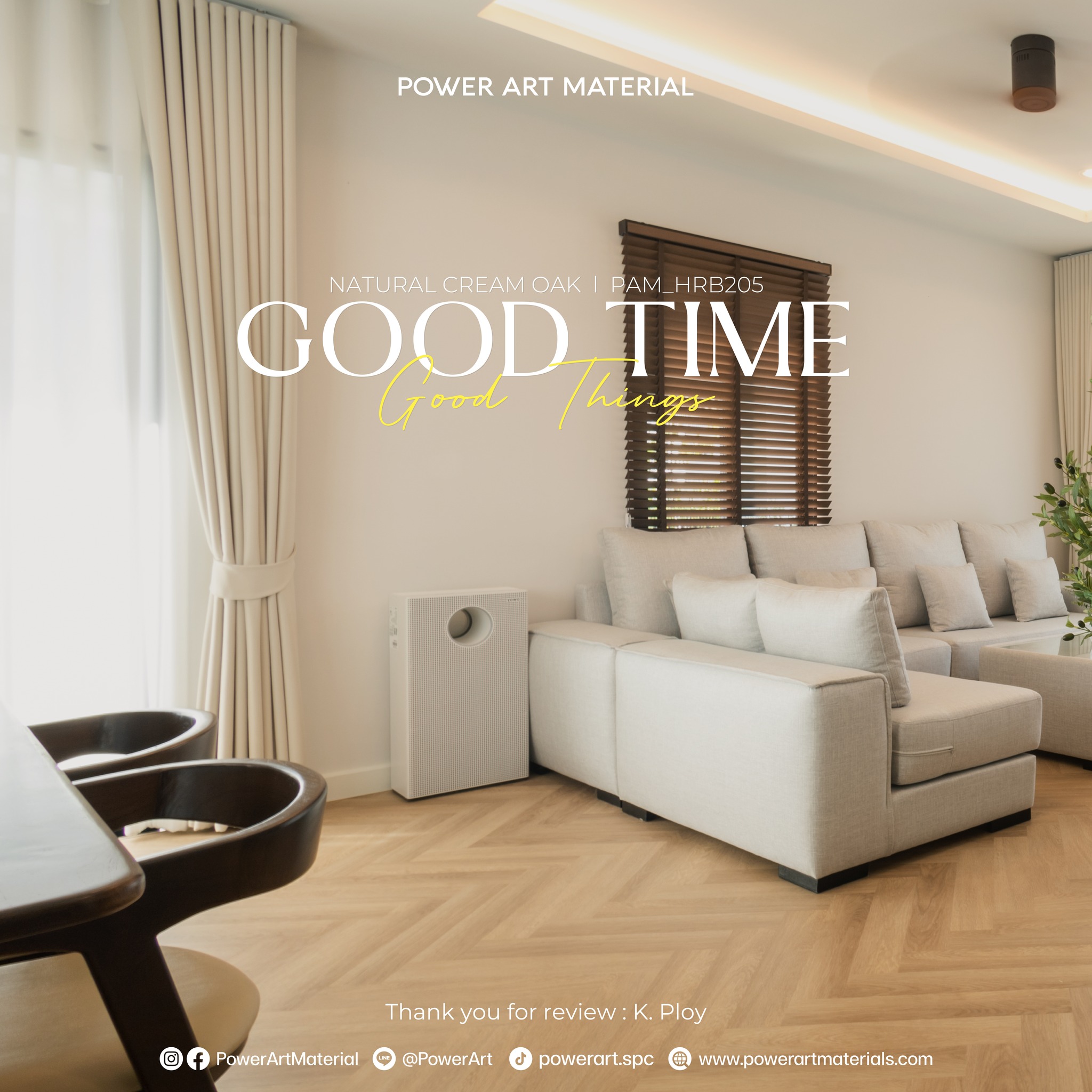 กระเบื้องยาง SPC ลายไม้ by Power Art Material Facebook ad