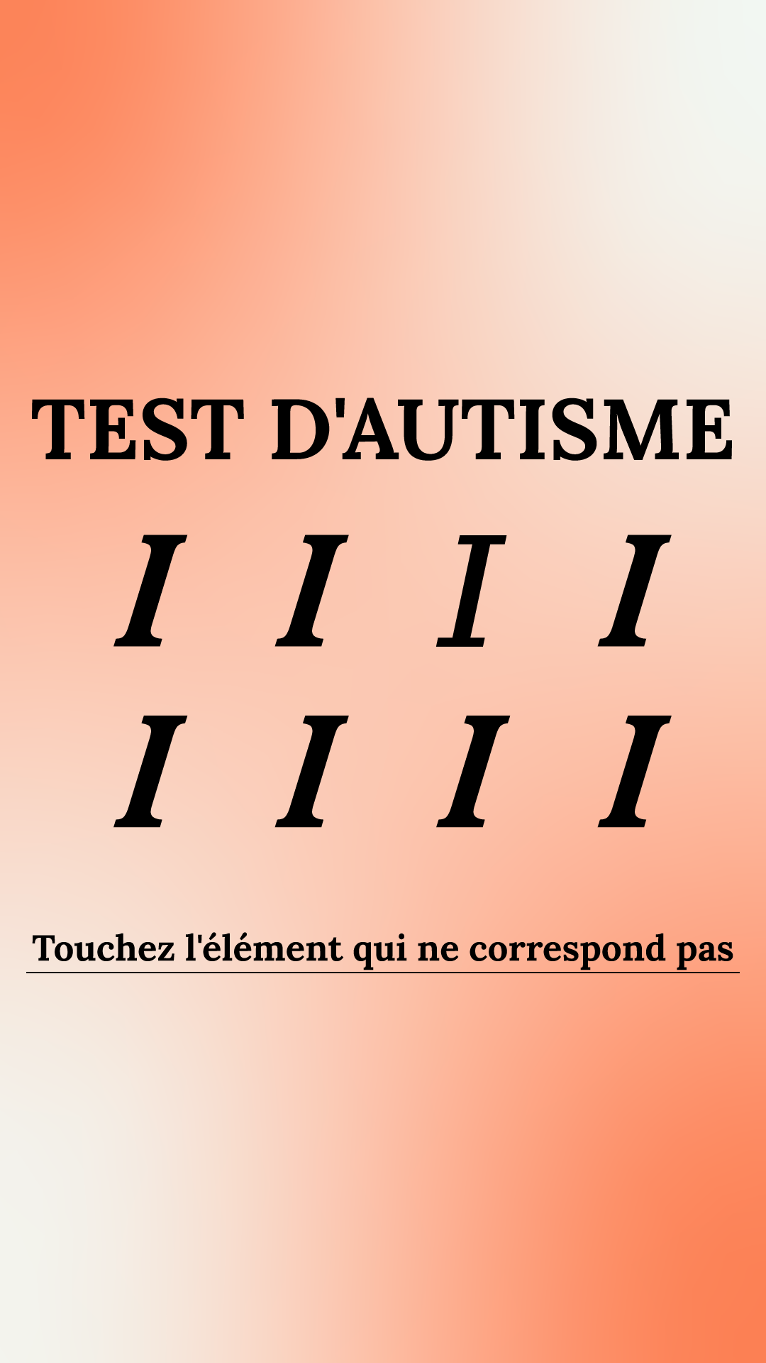 International IQ test Facebook ad