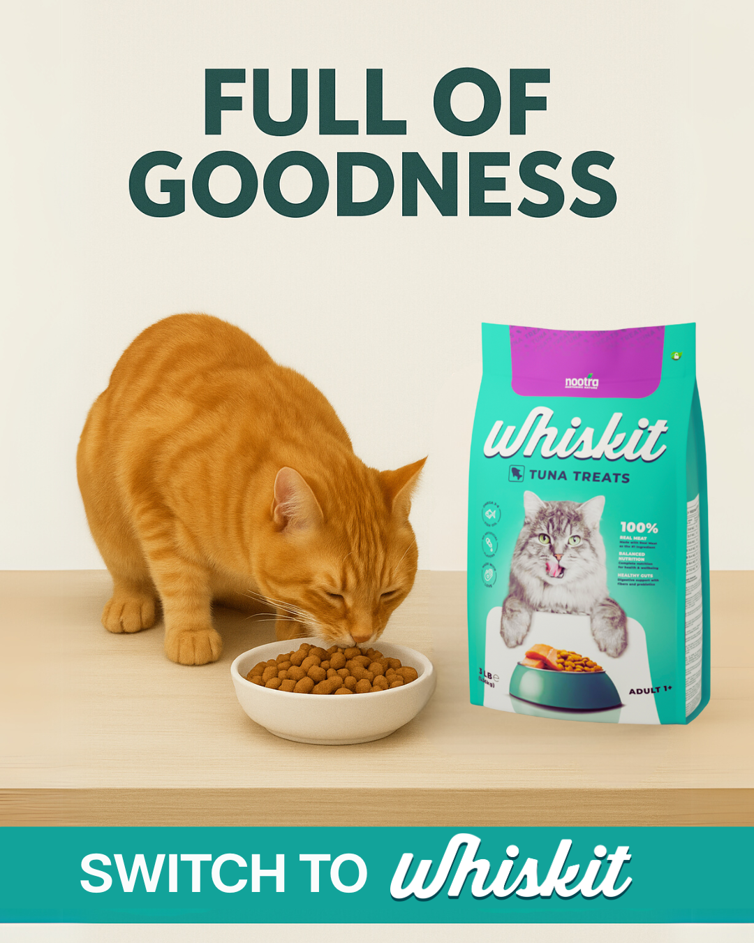 Whiskit Pet Food Facebook ad