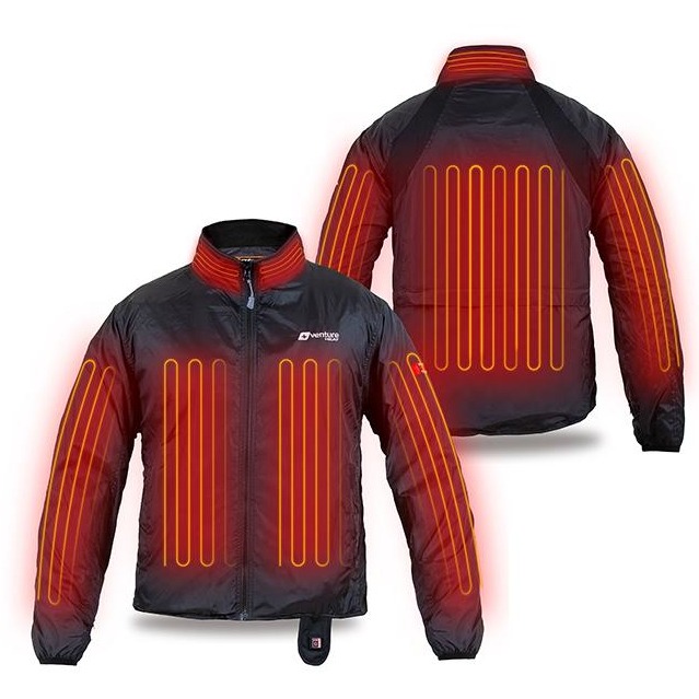 Zarkie for Venture Heat and Komine Facebook ad: Introducing the Venture Heat Bluetooth Heated Jacket Liner.
