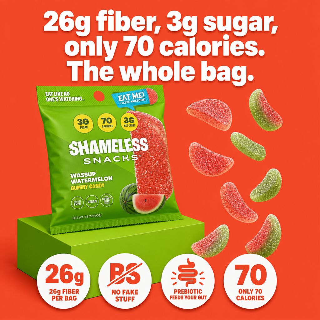 Shameless Snacks Facebook ad