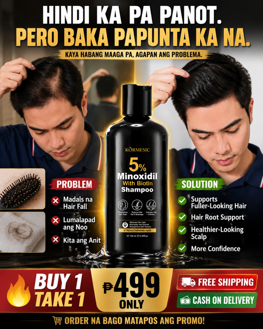 Minoxidil Hair Growth Solutions Facebook ad: KITA ANIT?