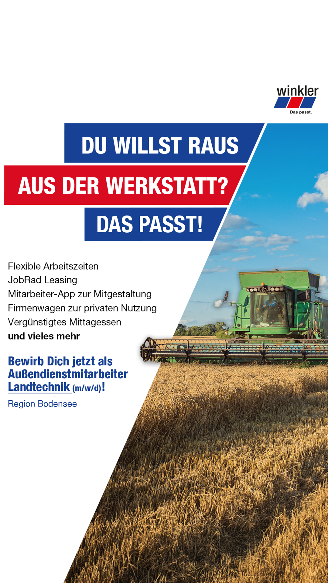 winkler Karriere Facebook ad: In unter 1 Min. kennenlernen