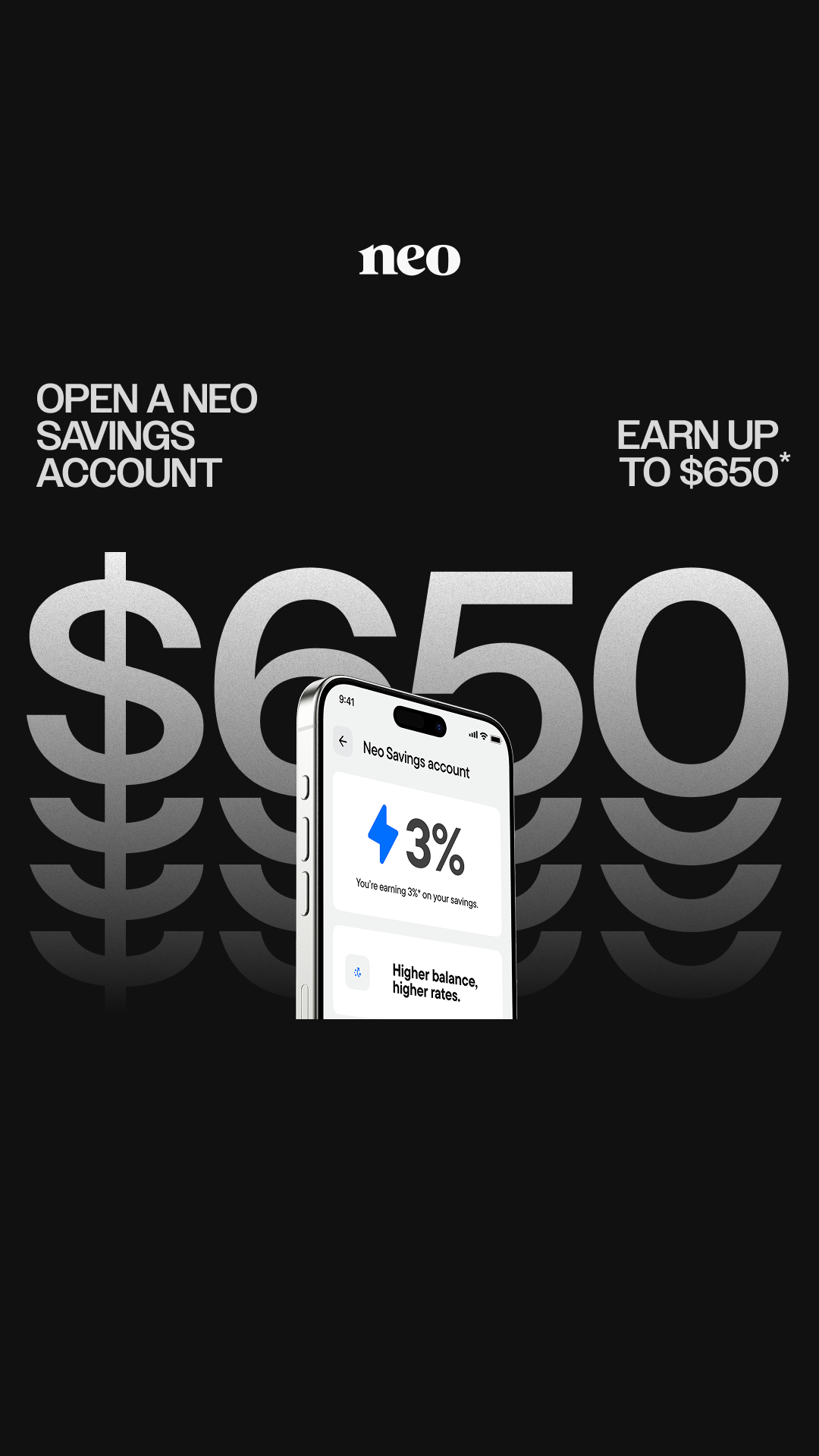 Neo Financial Facebook ad