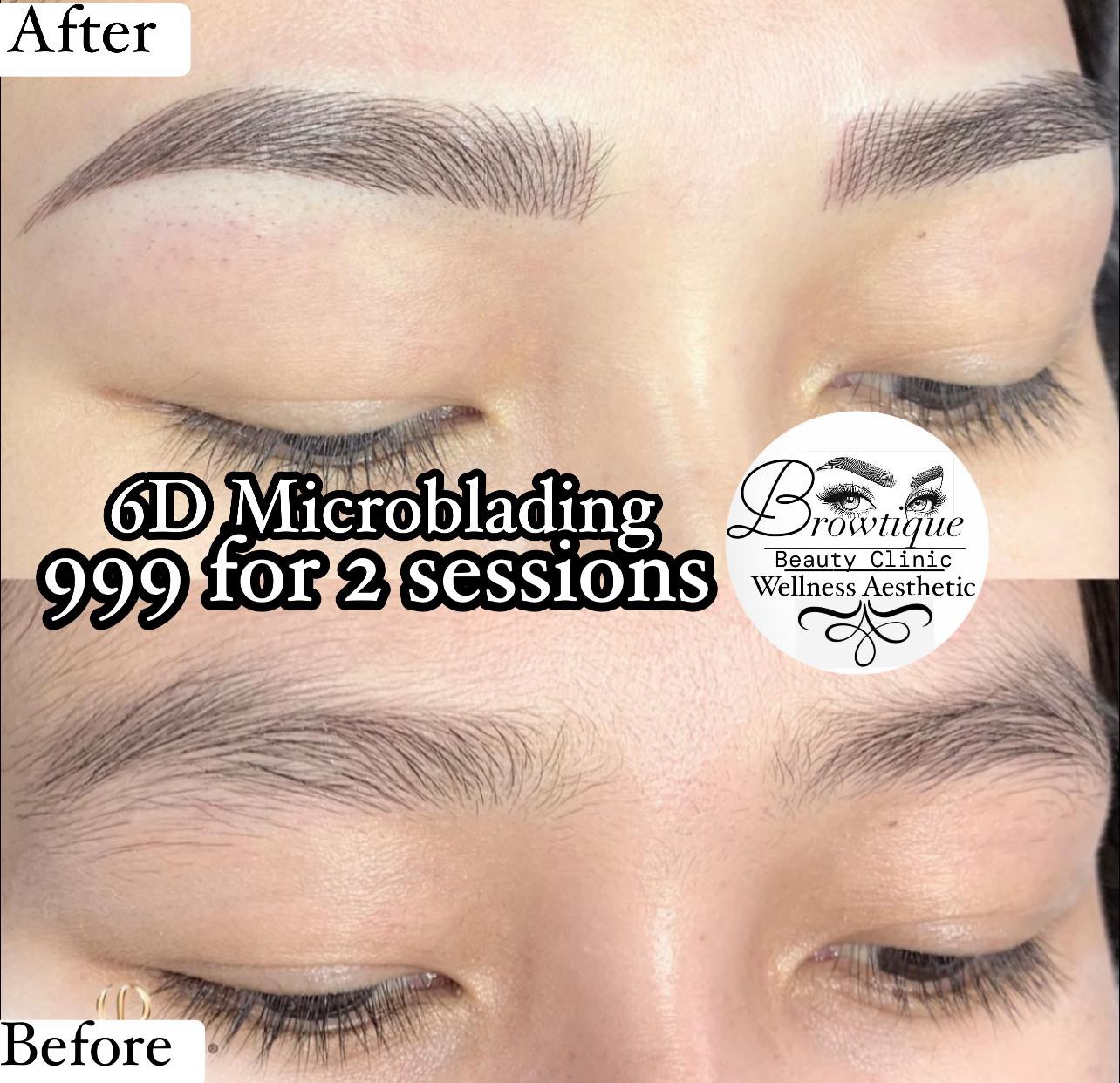 Browtique Beauty Clinic - Roosevelt / Muños QC Facebook ad: Perfect Brows for Only ₱999! (80% OFF)