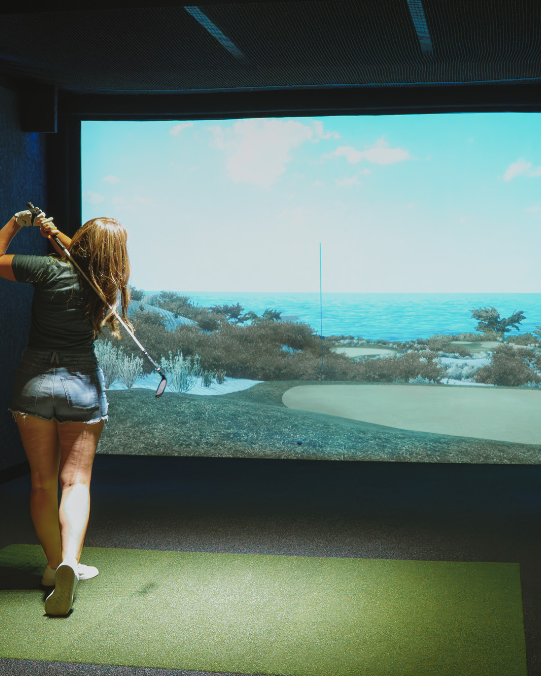 The Golf Bar Facebook ad: Now Open: The Golf Bar La Quinta!
