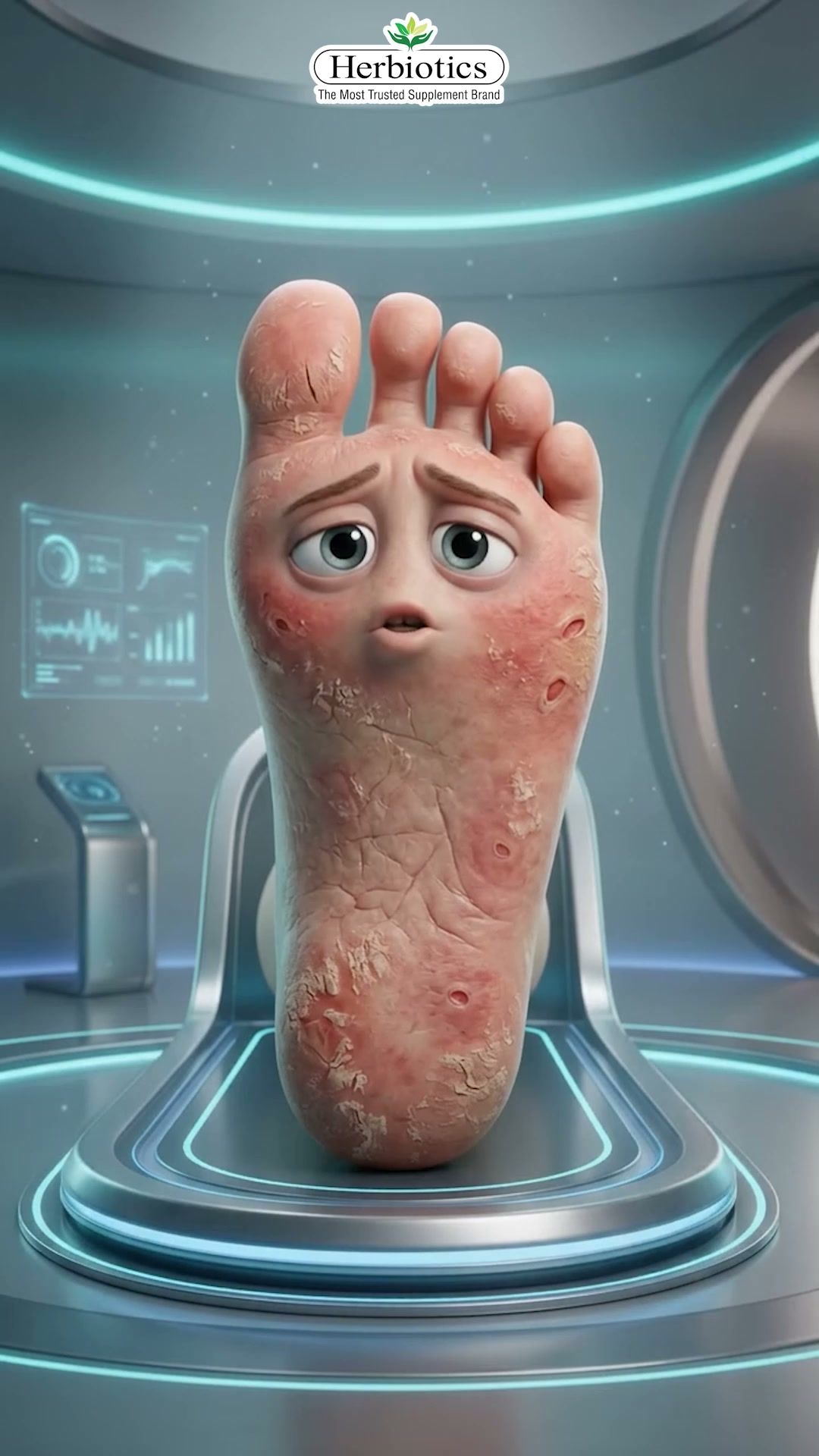 Herbiotics Health Care Facebook ad: Give your feet the care they need.