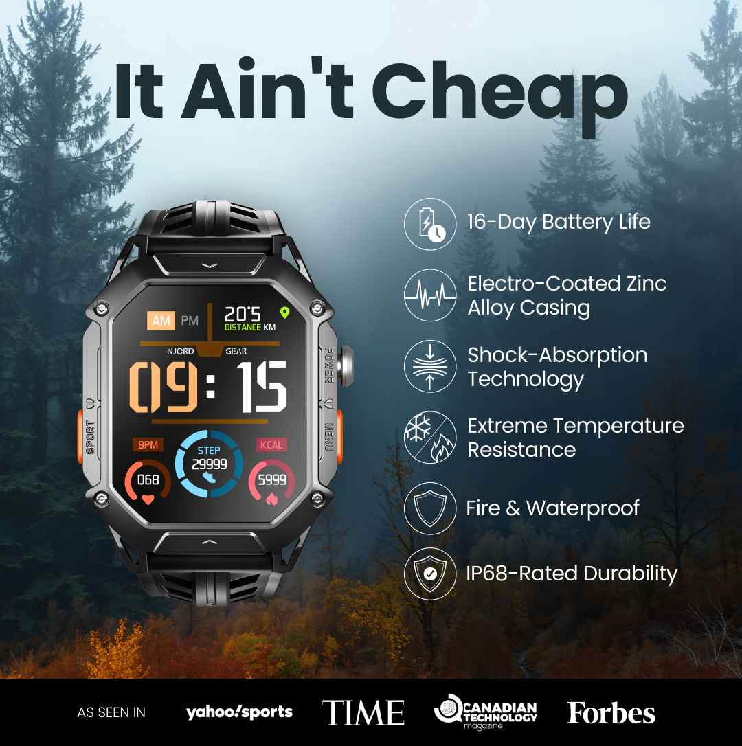Tech Reviews Facebook ad: Rugged durability meets smart tech.