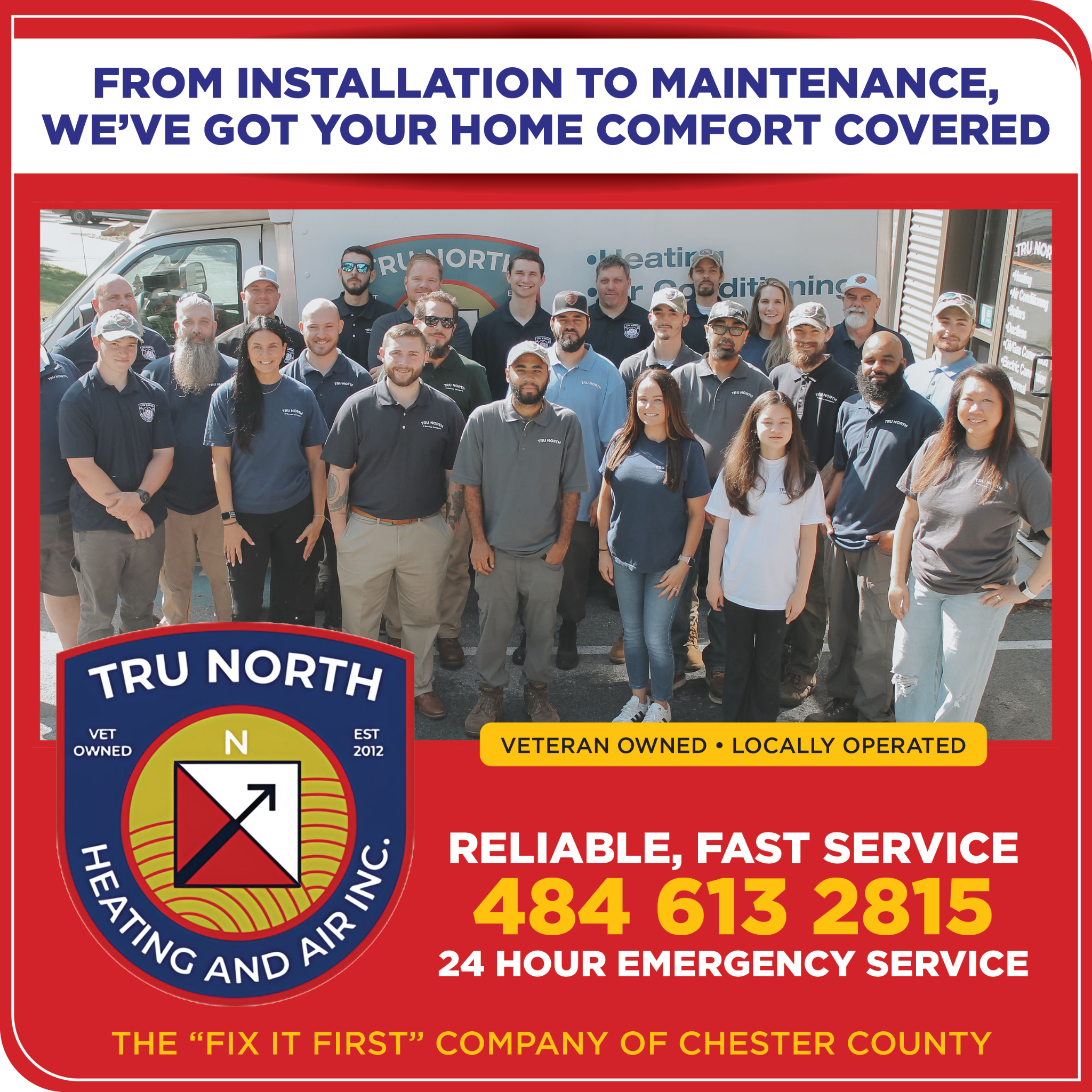 Tru North Heating and Air Facebook ad from Jul 3, 2026