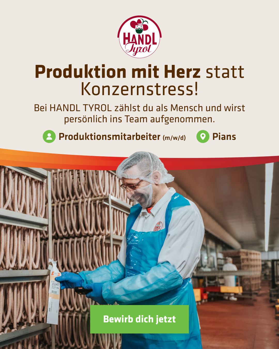 Karriere bei Handl Tyrol Facebook ad from Jun 23, 2026