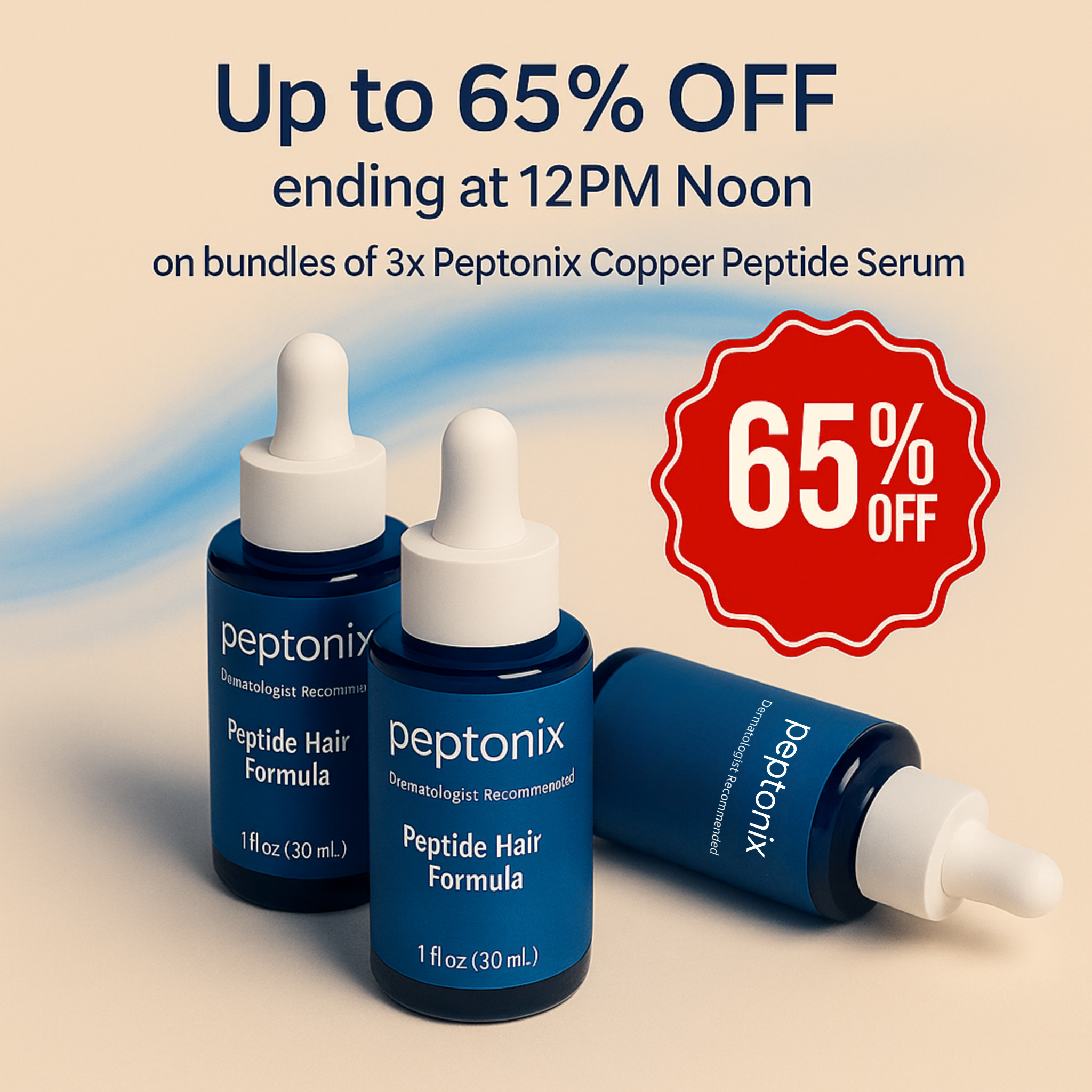 Peptonix Facebook ad: Sale Ending Soon