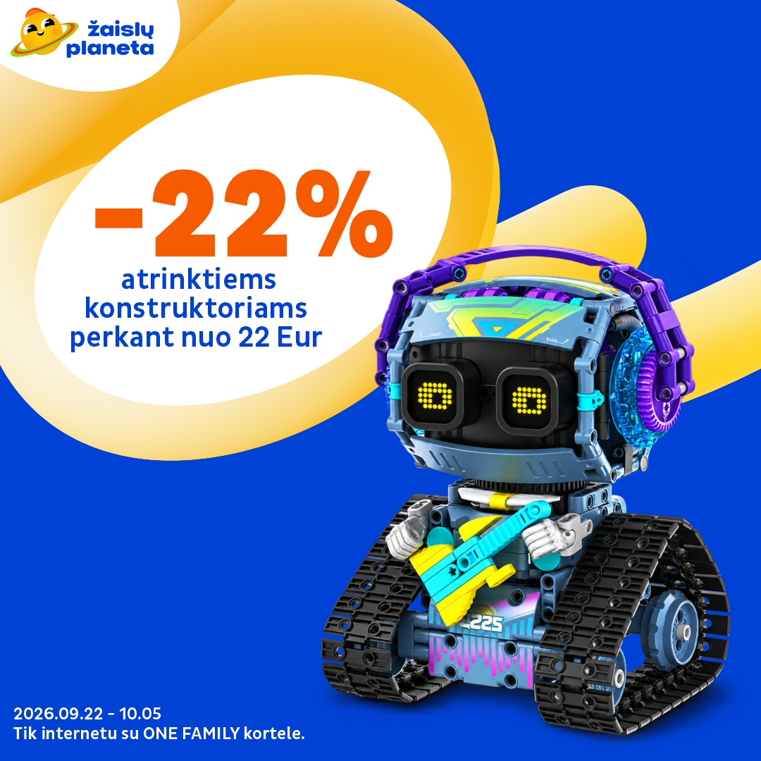 Žaislų Planeta Lietuva Facebook ad: Konstruktorius kiekvienam!