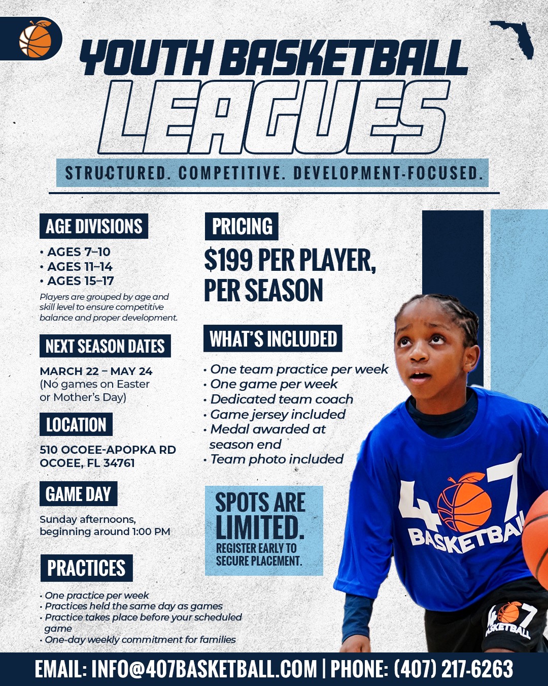 407Basketball Facebook ad: Secure Your Spot!