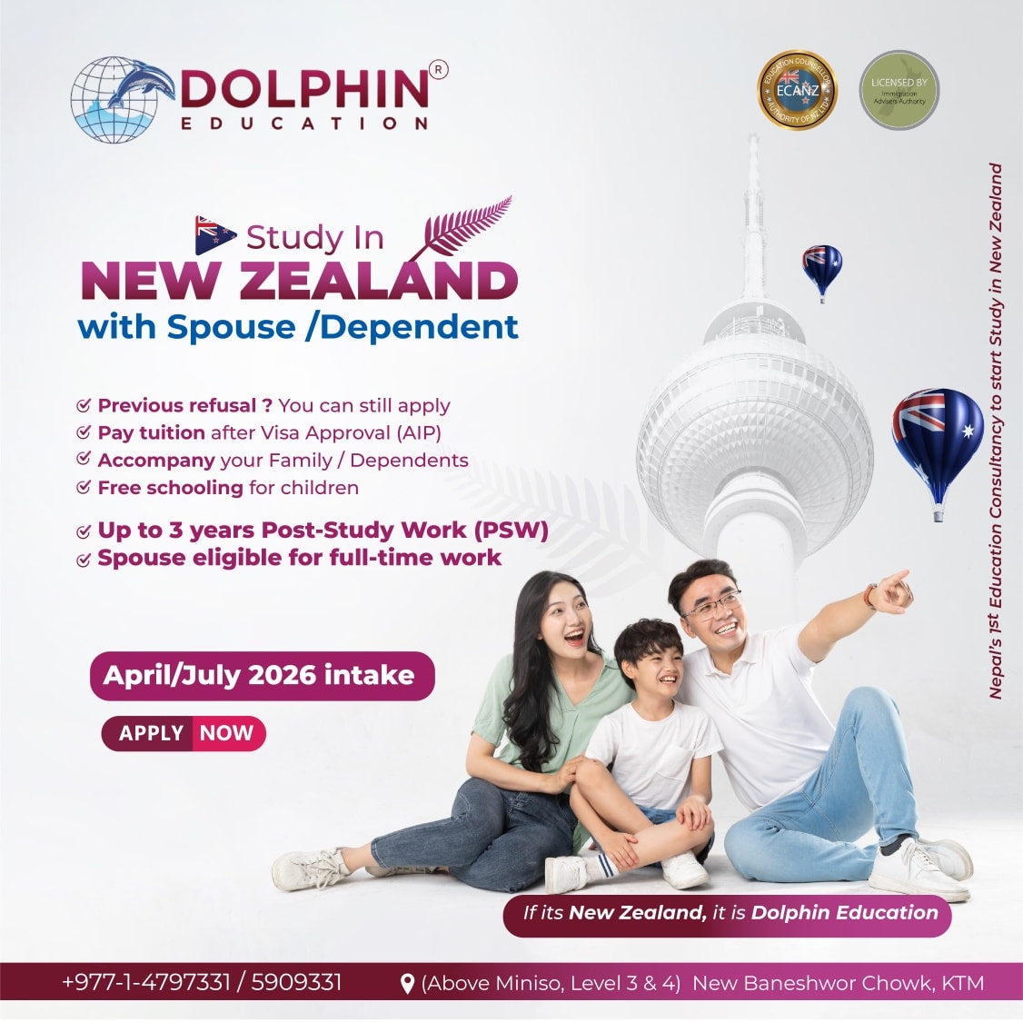 Dolphin Education- New Baneshwor Facebook ad: ๐๐จ๐ฎ๐ซ ๐๐ซ๐๐๐ฆ ๐จ๐ ๐ฌ๐ญ๐ฎ๐๐ฒ๐ข๐ง๐ ๐ข๐ง ๐๐๐ฐโฆ